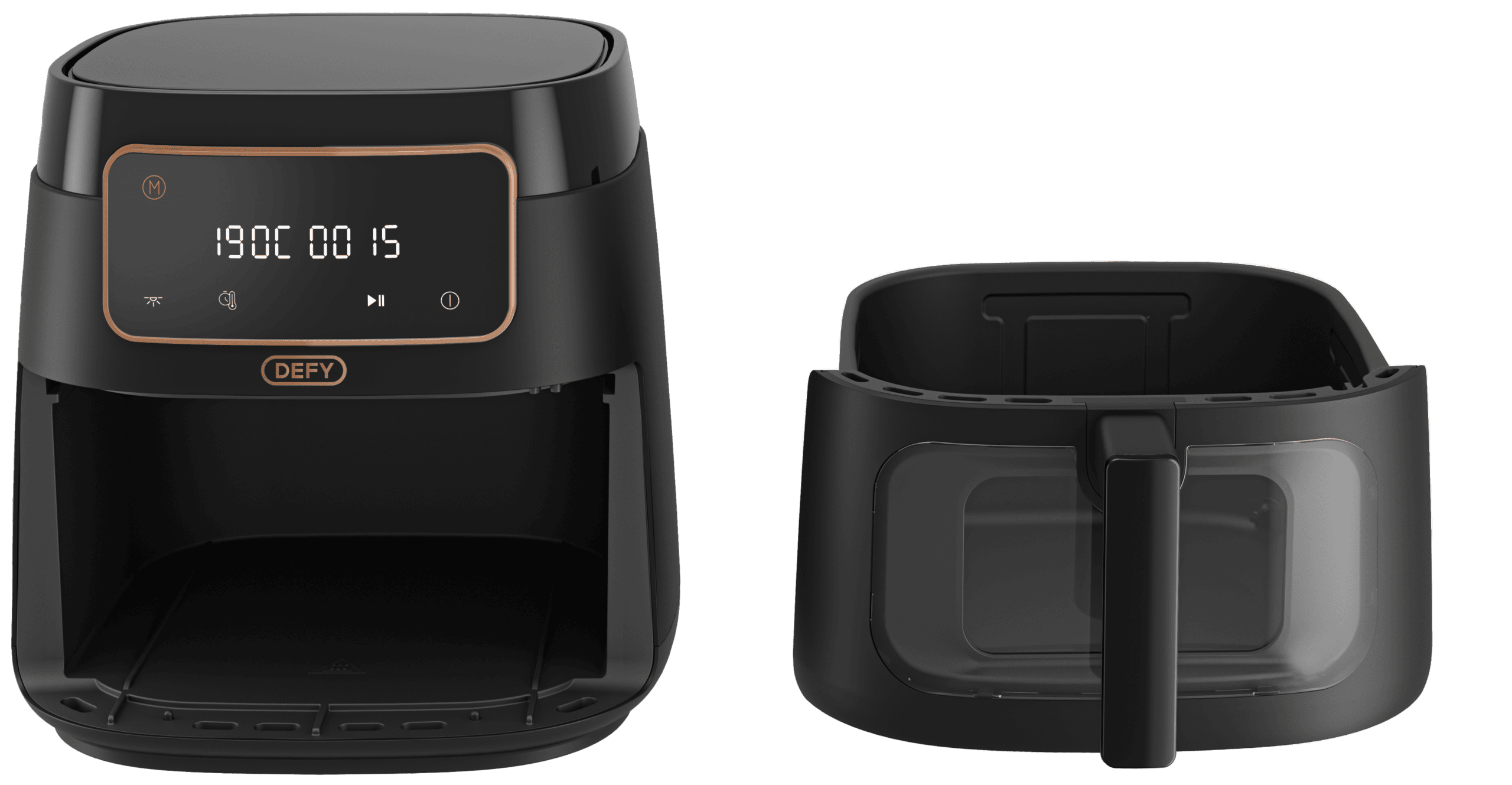 DEFY 7.6L Matte Black Digital Air Fryer - Image 3