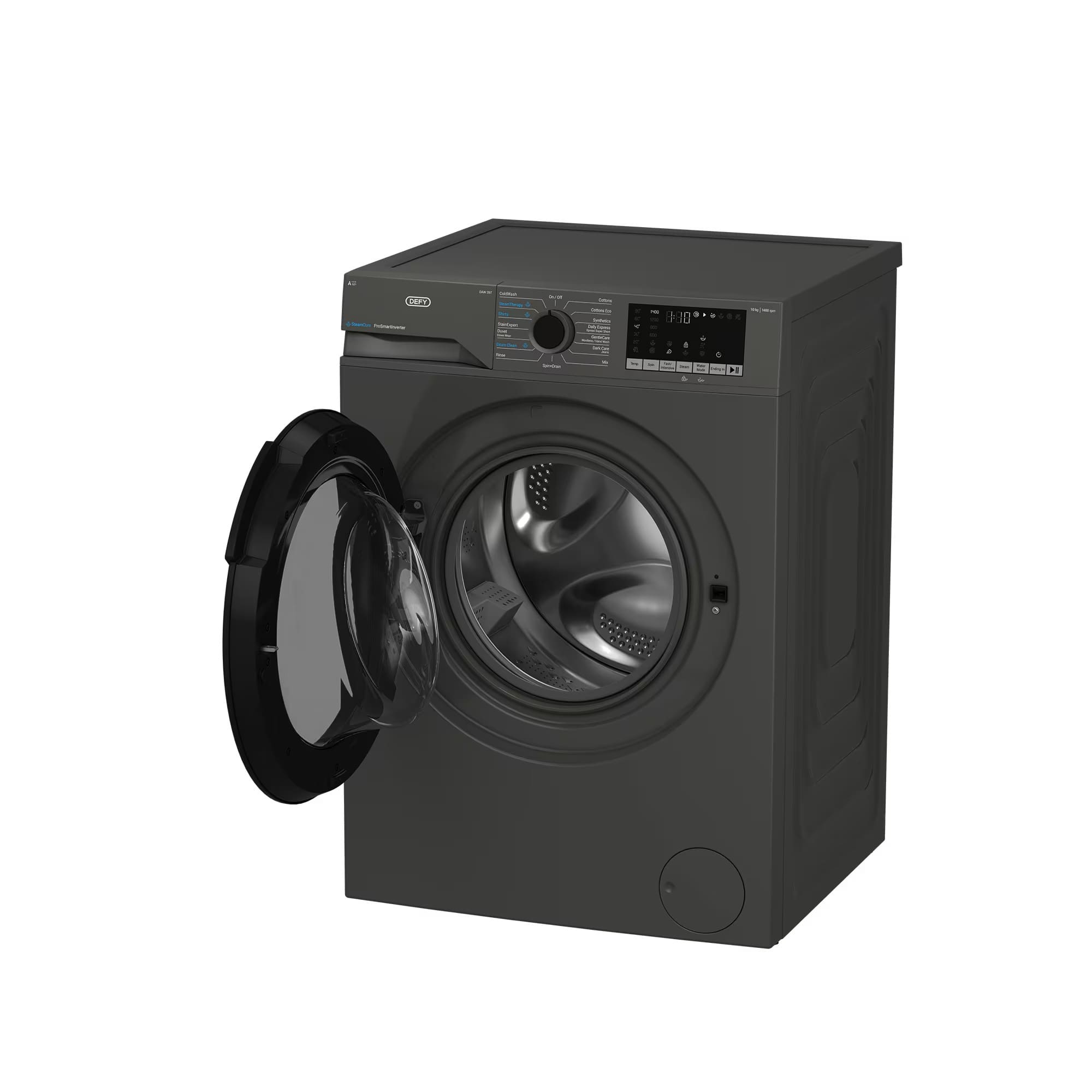 Defy DAW397 10kg Front Loader SteamCure Technology Manhattan Gray
