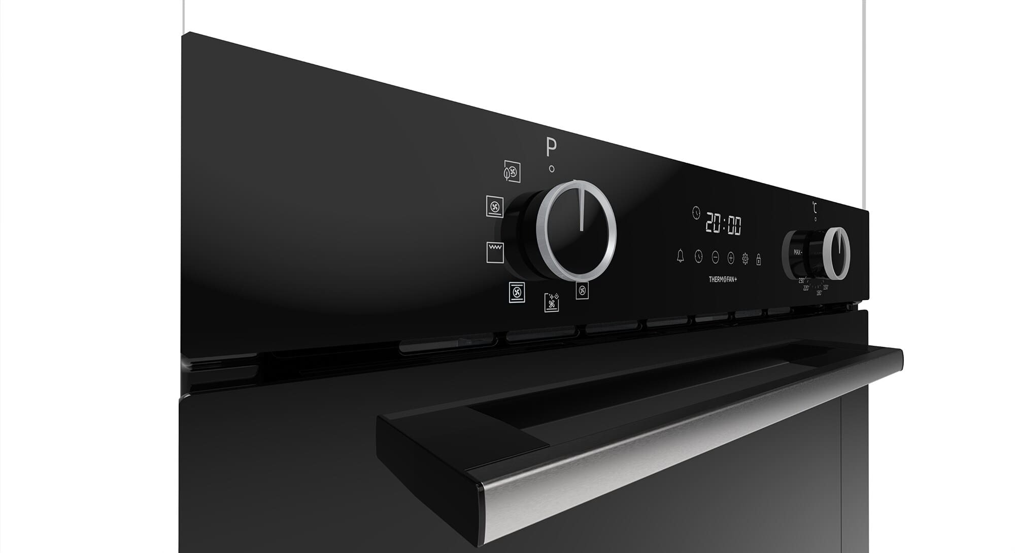 DEFY 60cm Built-In Oven with Thermofan+ Black - Image 2