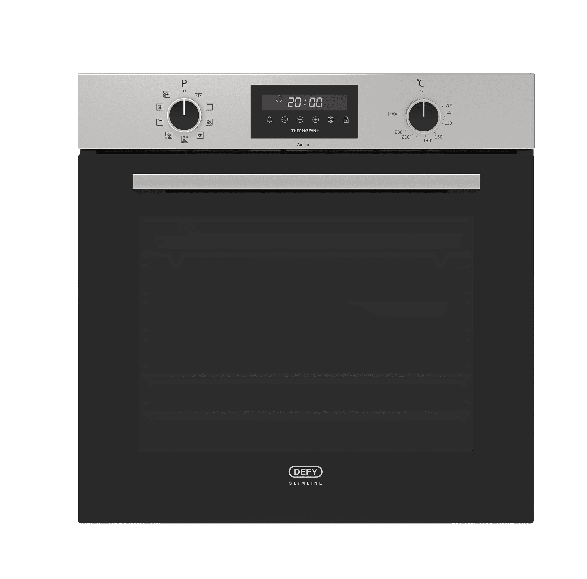 DEFY 60cm Built-In Oven with Thermofan+ & AirFire Inox