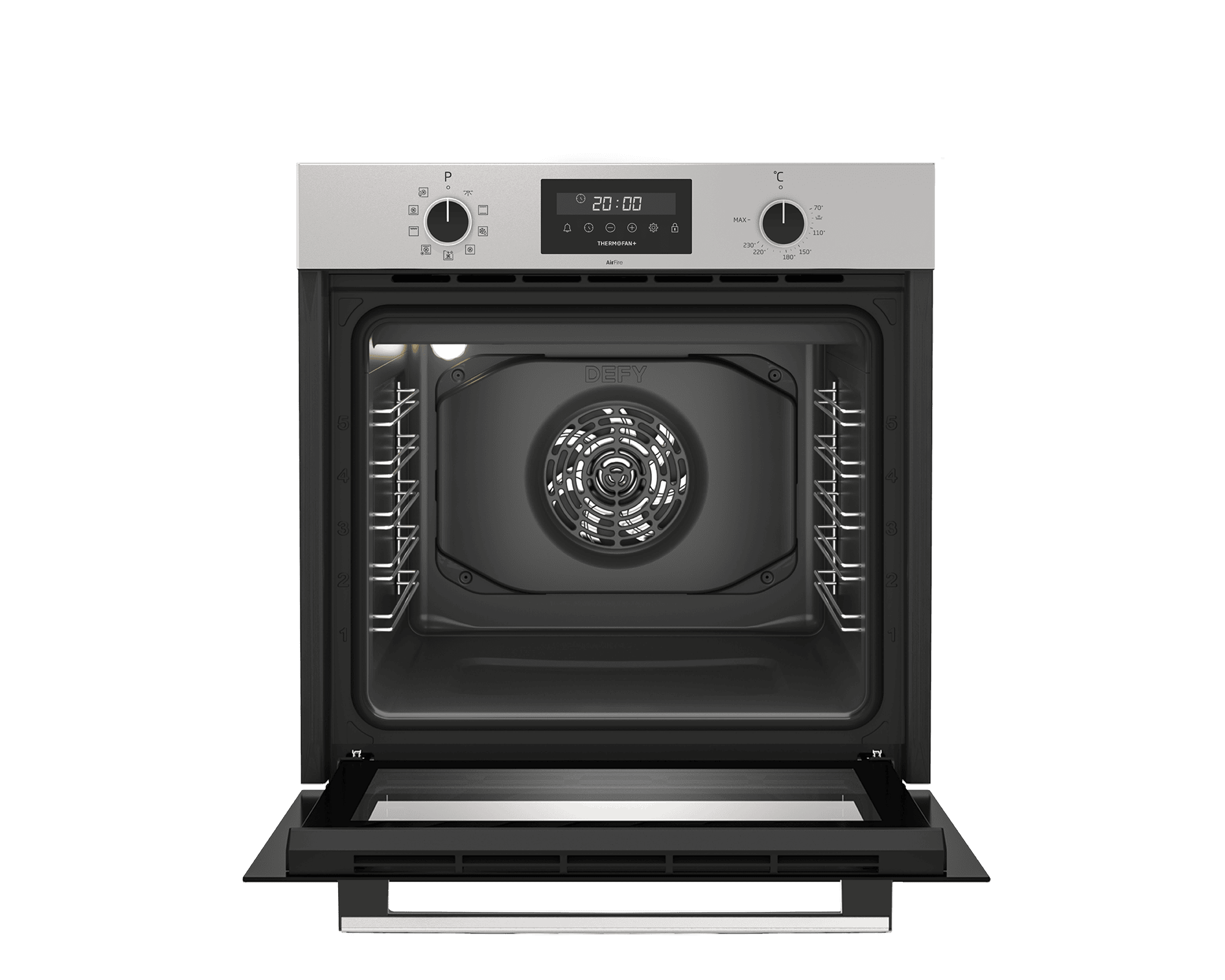 DEFY 60cm Built-In Oven with Thermofan+ & AirFire Inox - Image 6
