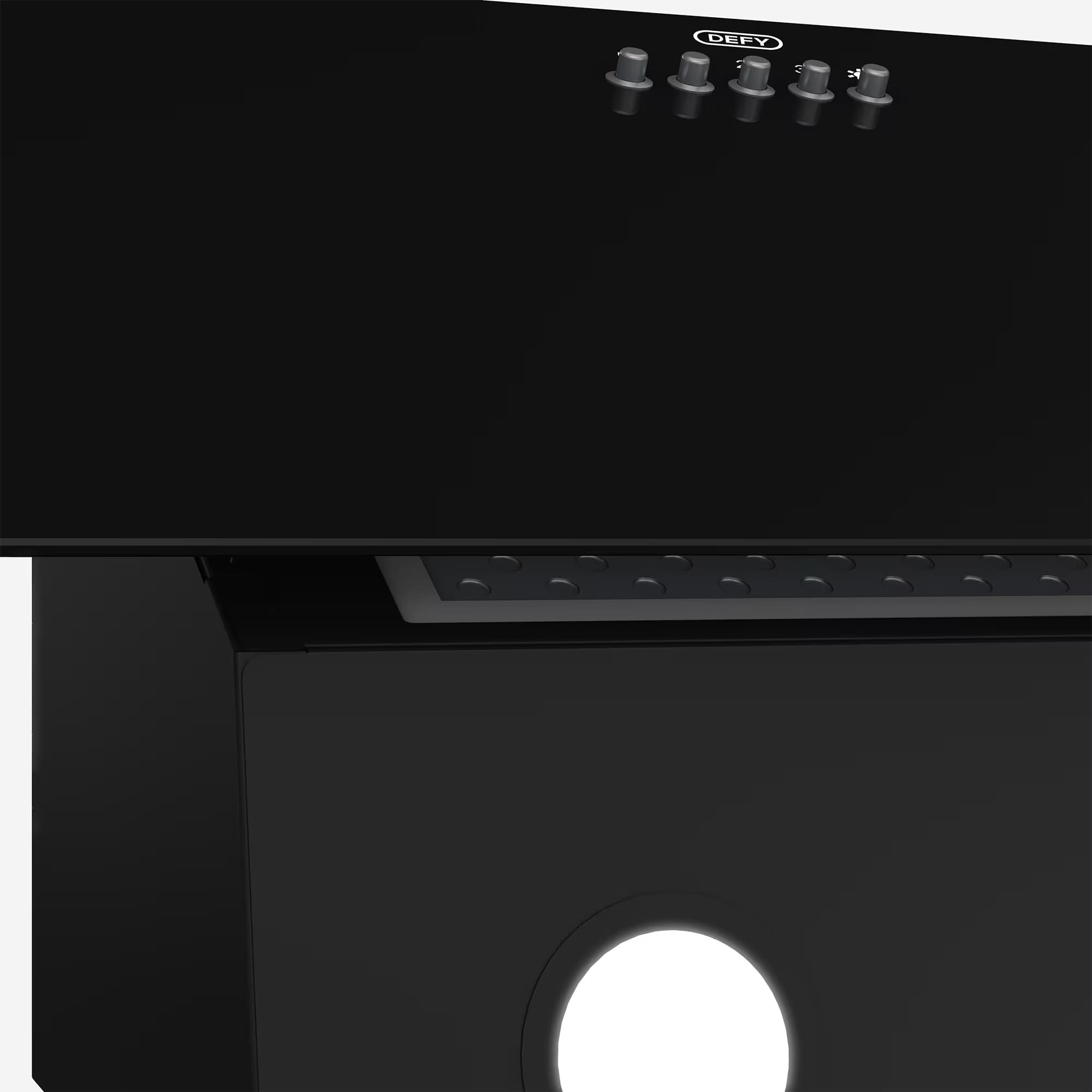 Defy DCH600B 60cm Inclined Hood Obsidian