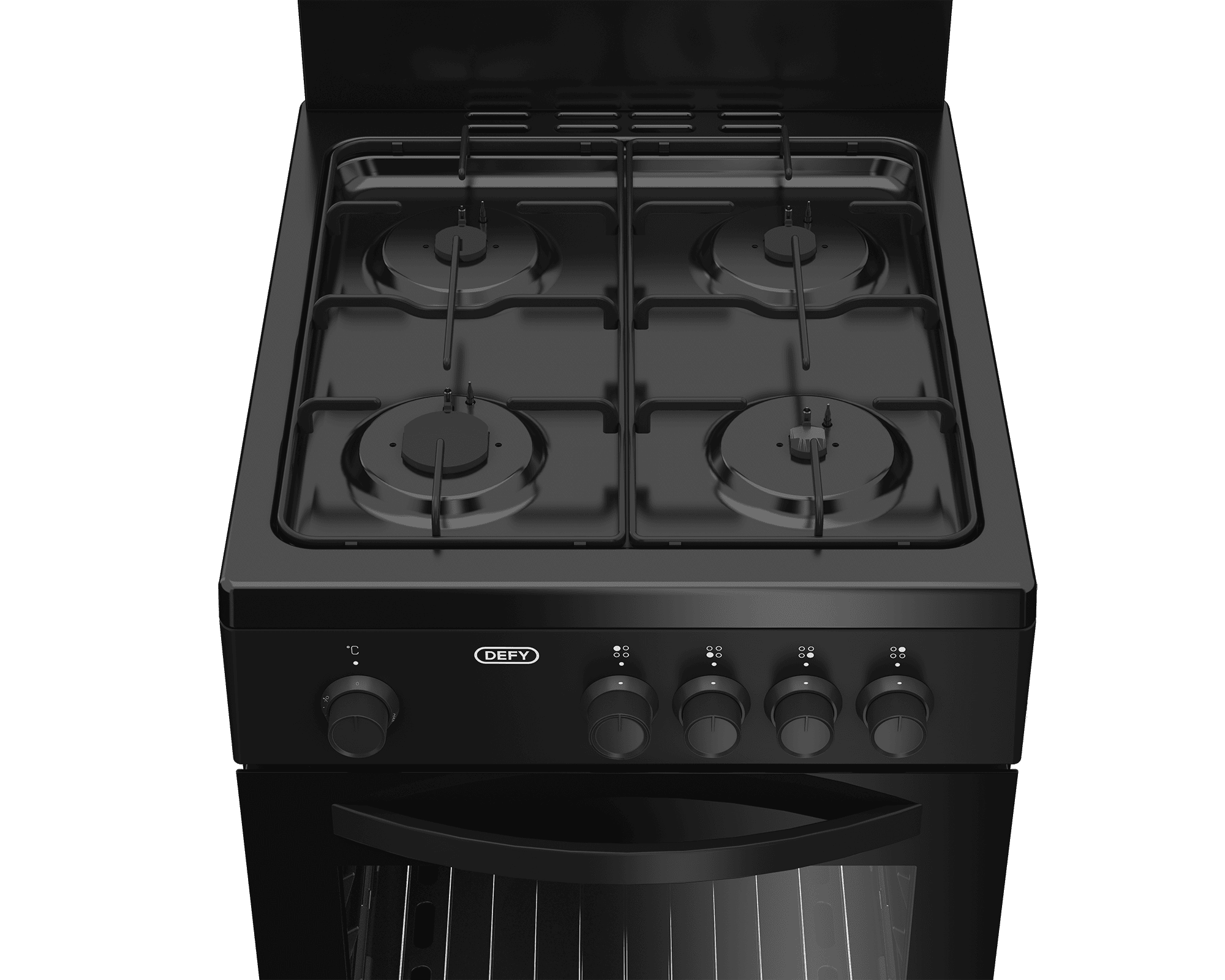 DEFY 50cm Full Gas Stove Black FC - Image 3