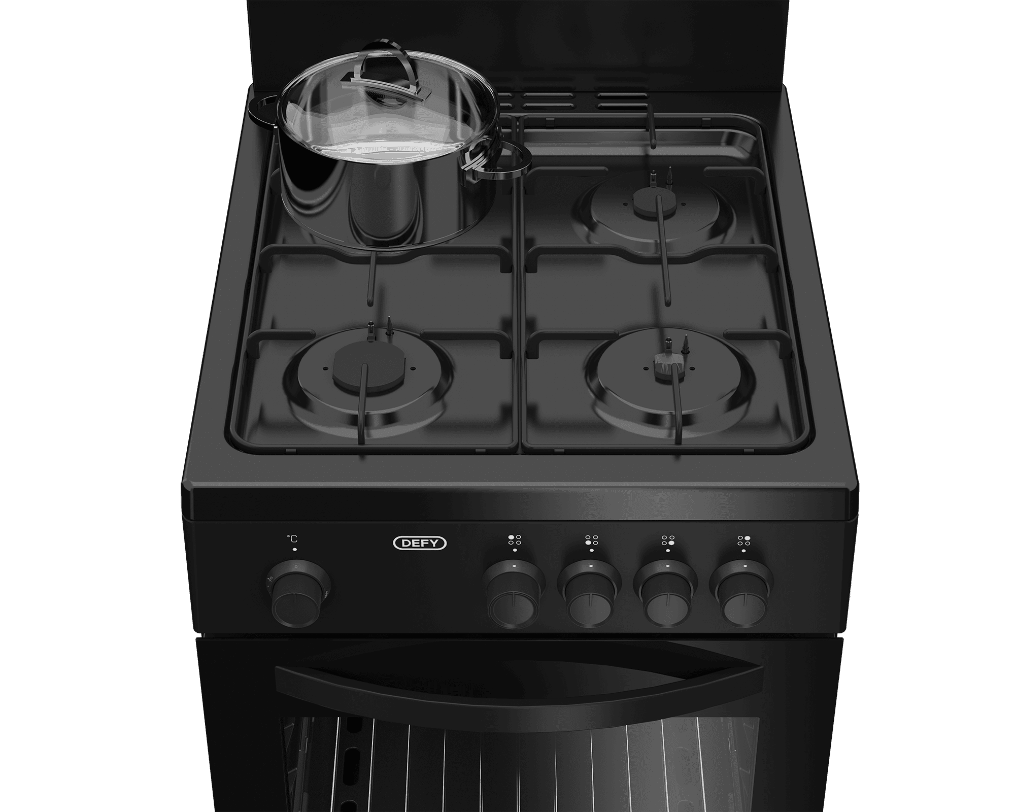 DEFY 50cm Full Gas Stove Black FC - Image 7