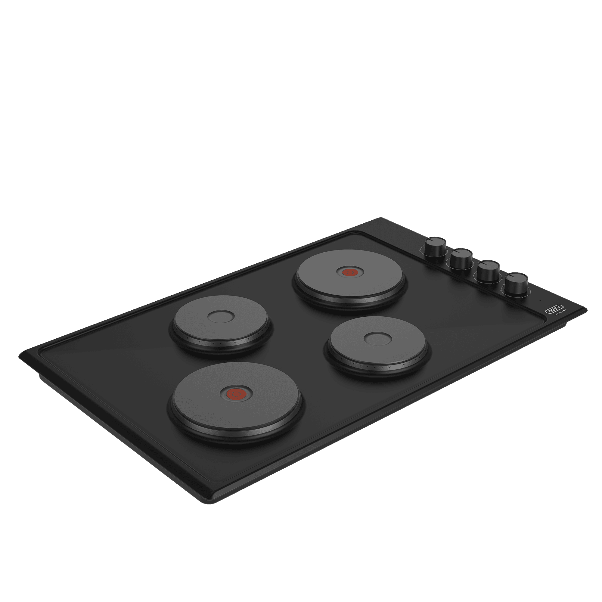 DEFY 90cm Gemini Solid Hob Black CP - Image 2