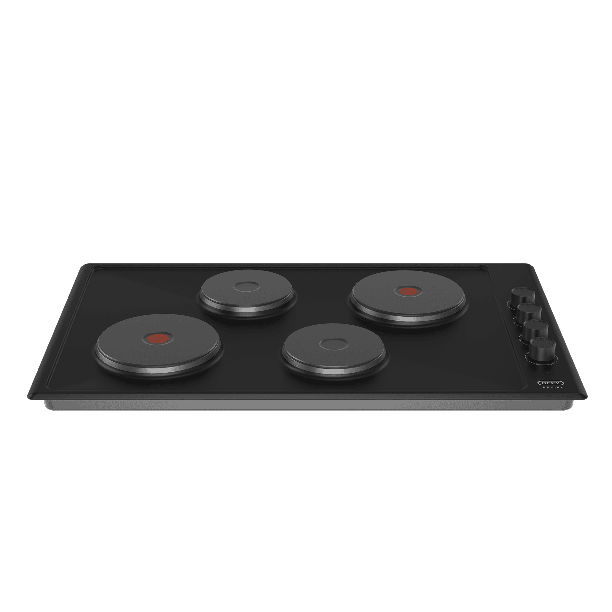 DEFY 90cm Gemini Solid Hob Black CP - Image 3