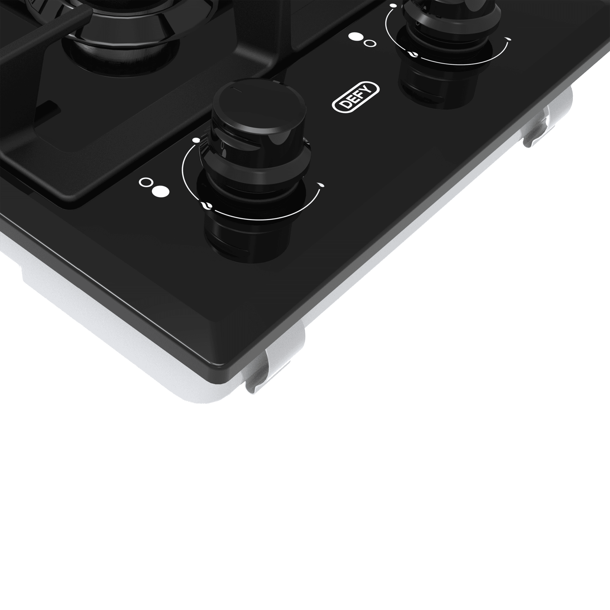 DEFY Domino Gas Hob Black - Image 5