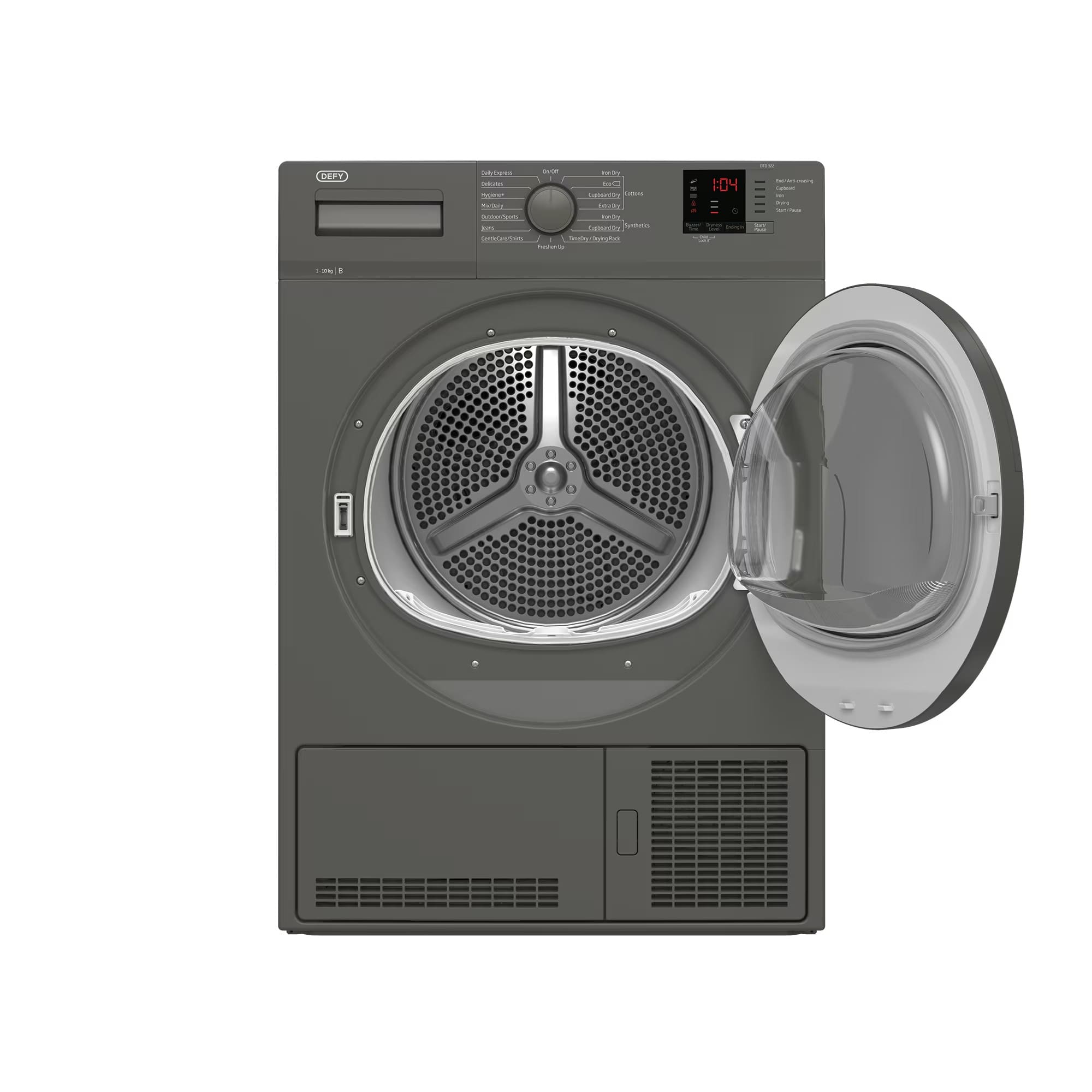 Defy DTD322 10kg Condenser Tumble Dryer Manhattan Gray