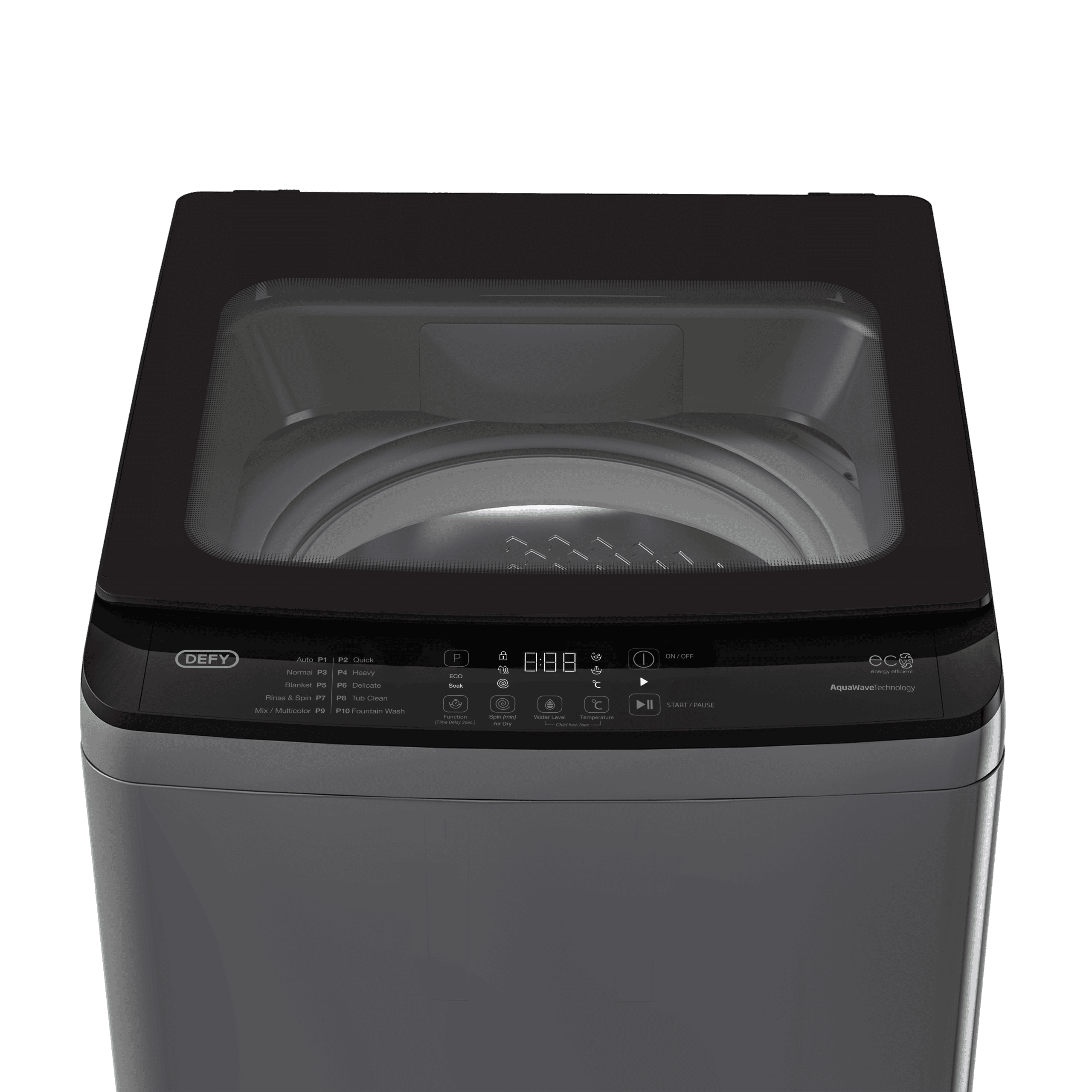 DEFY 14kg Top Loader AquaWave Manhattan Gray - Image 4