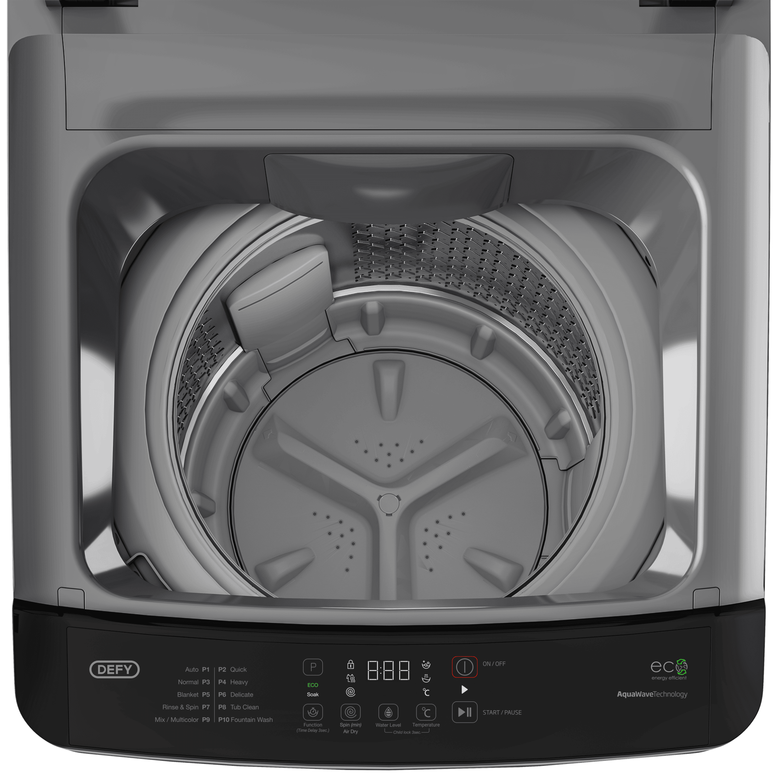 DEFY 14kg Top Loader AquaWave Manhattan Gray - Image 5