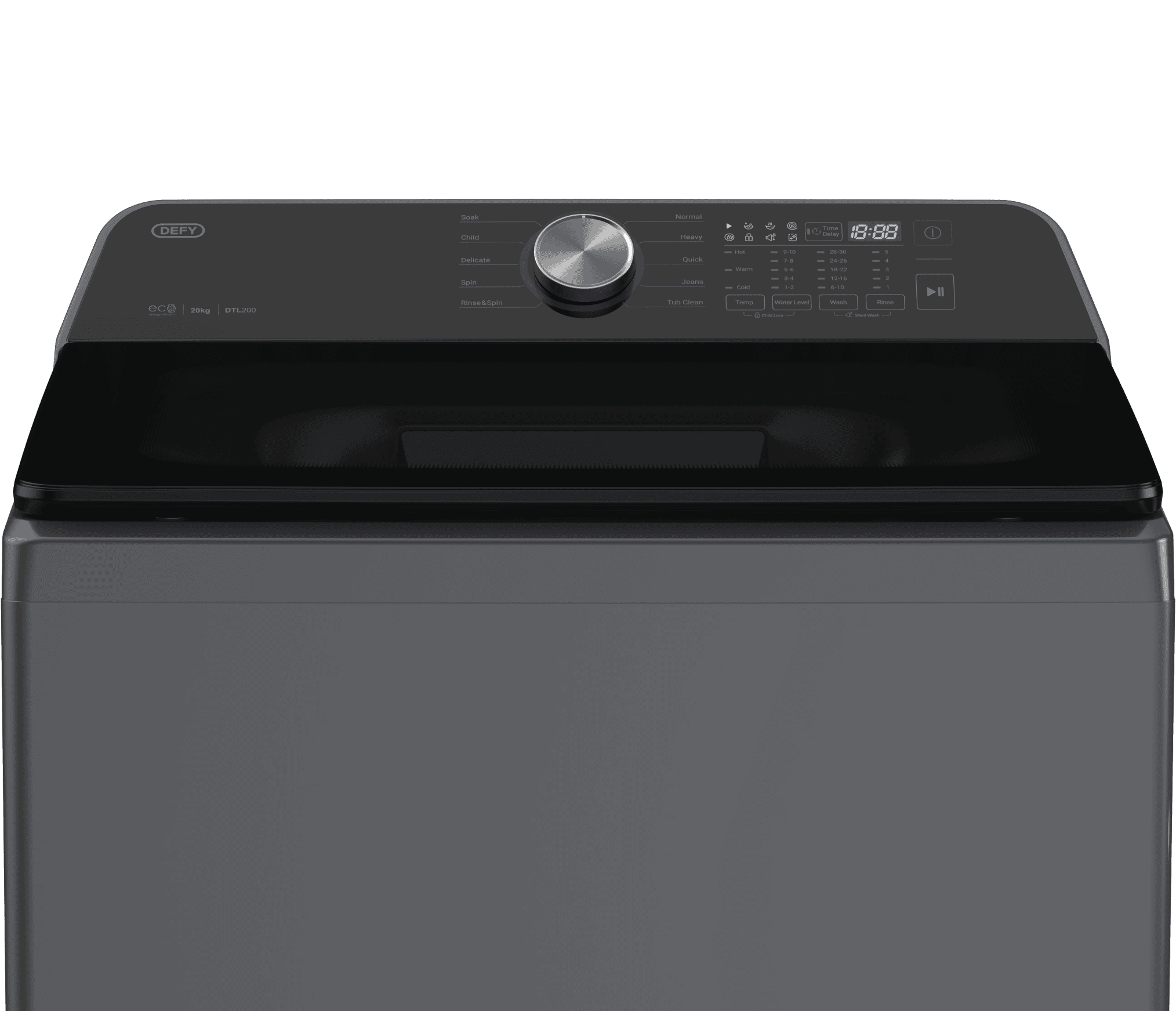 DEFY 20kg Top Loader Dark Gray