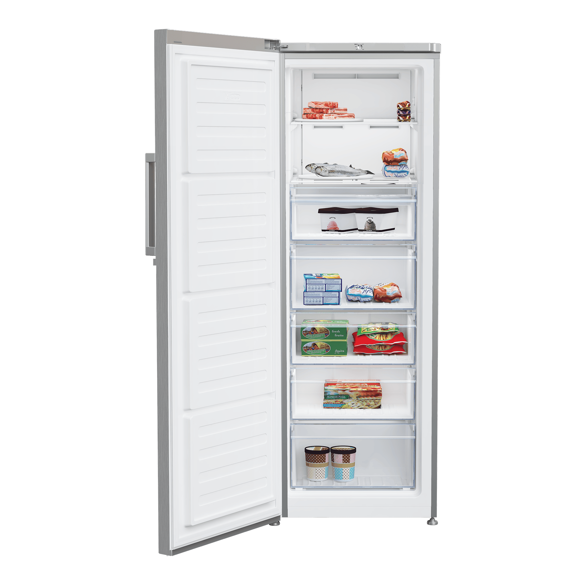 DEFY 250L Full Freezer Titanium Inox - Image 3