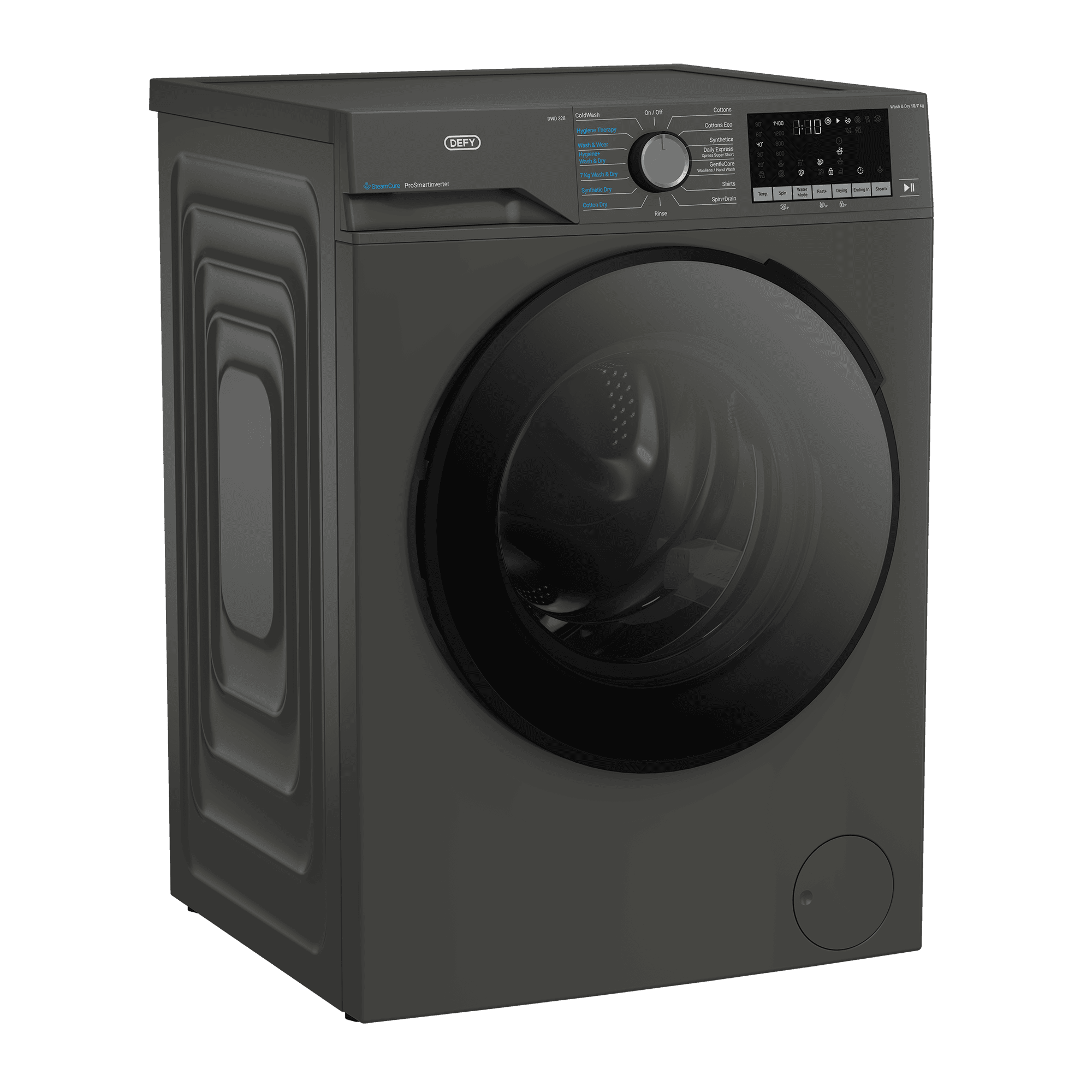 DEFY 10/7kg Washer Dryer SteamCure Technology Manhattan Gray - Image 2