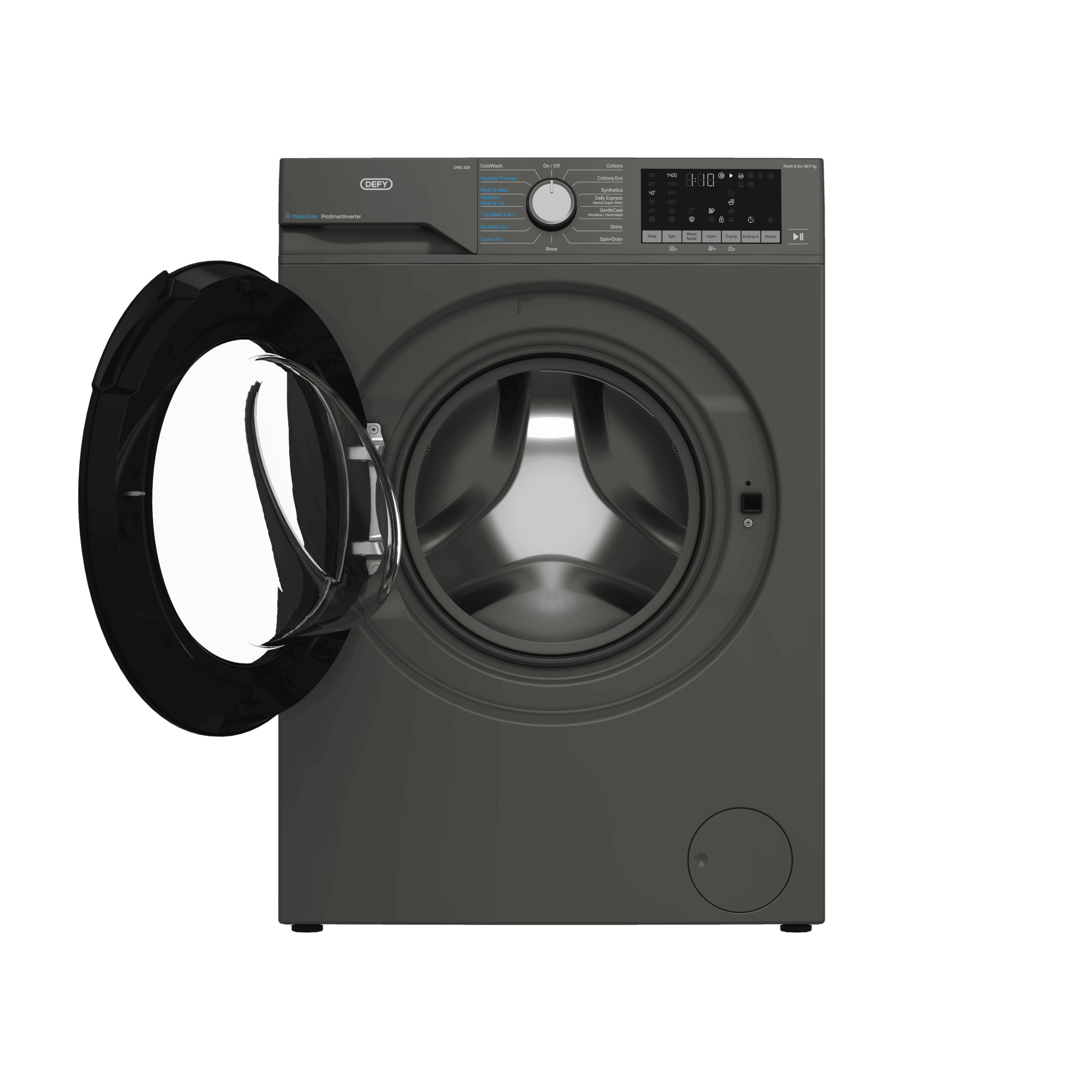 DEFY 10/7kg Washer Dryer SteamCure Technology Manhattan Gray - Image 3