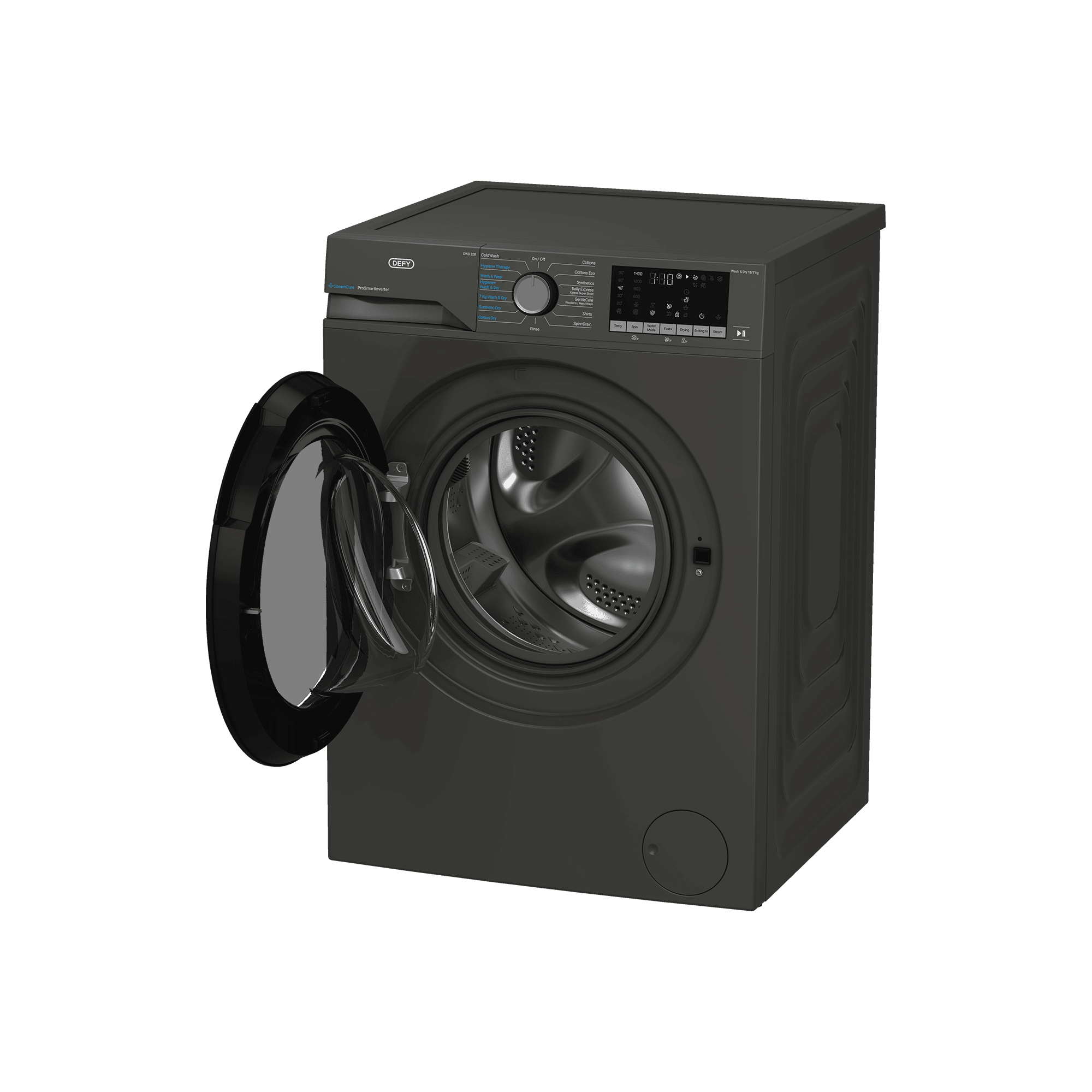 DEFY 10/7kg Washer Dryer SteamCure Technology Manhattan Gray - Image 7