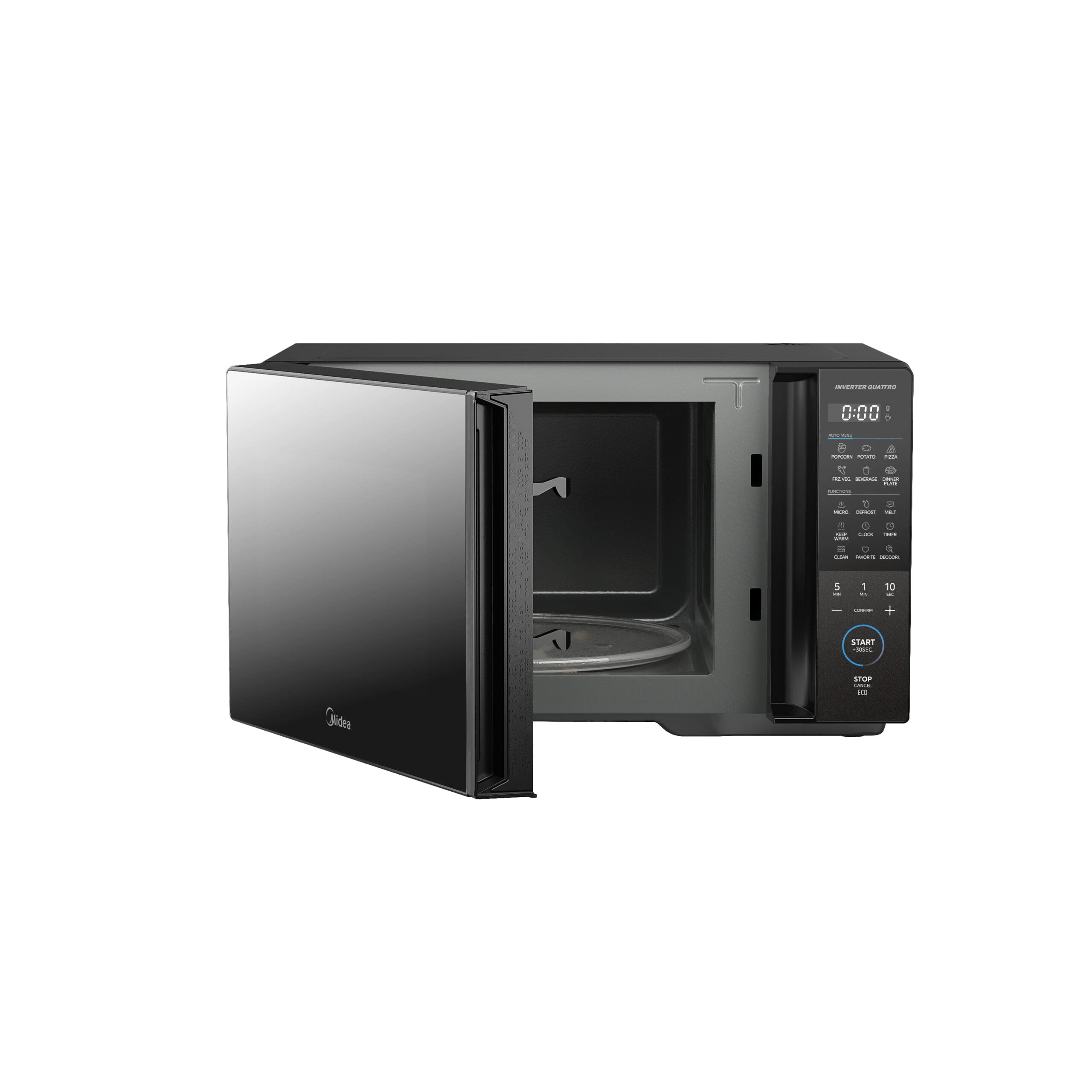 Midea EM30iBLACK 30L Inverter Digital Microwave Oven – Black - Image 2