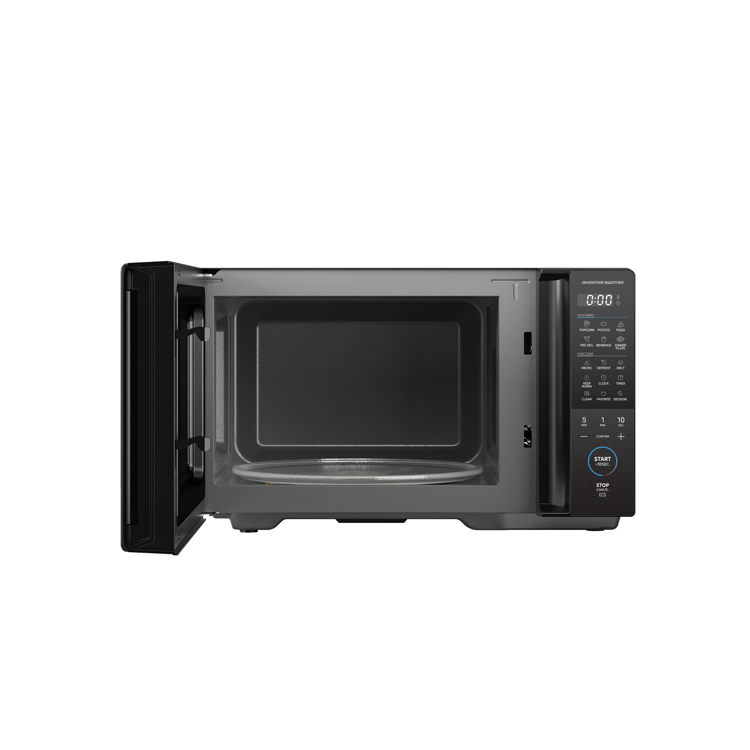 Midea EM30iBLACK 30L Inverter Digital Microwave Oven – Black - Image 4