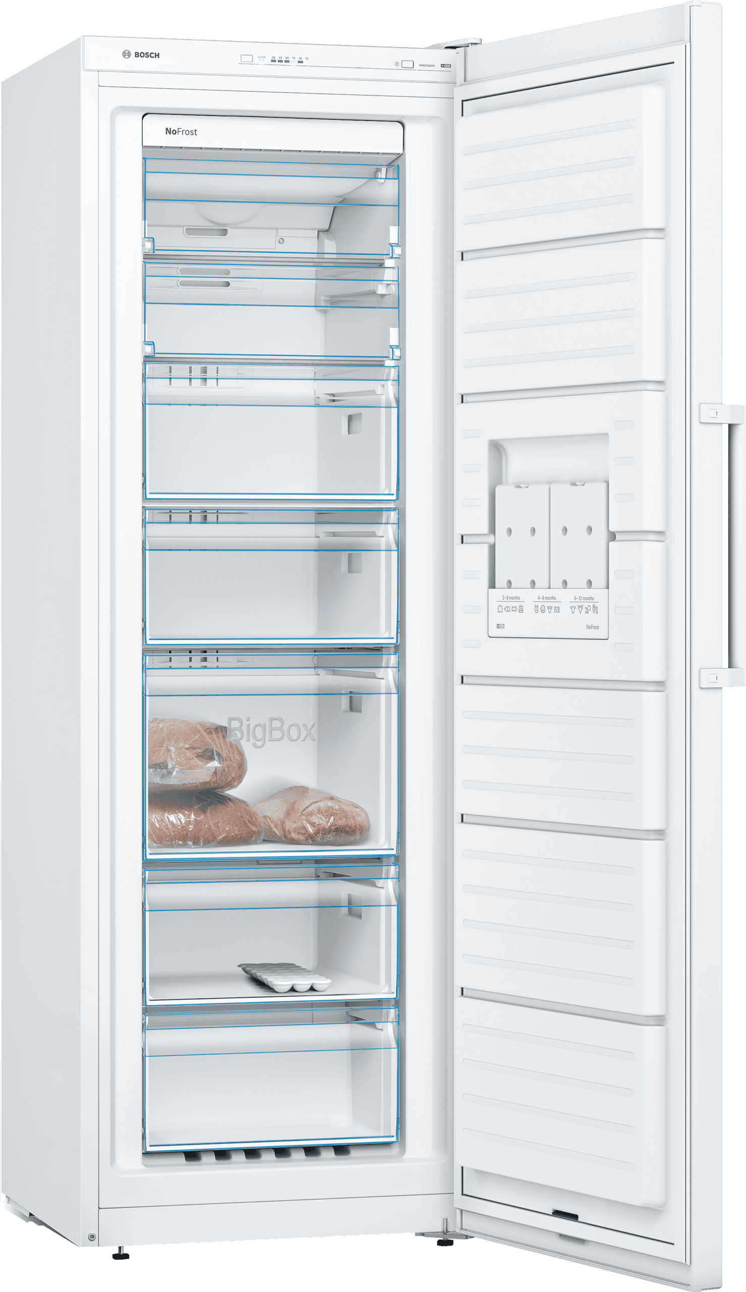 Bosch GSN33VW31Z Serie 4 225L White Free Standing Upright Freezer - Image 2