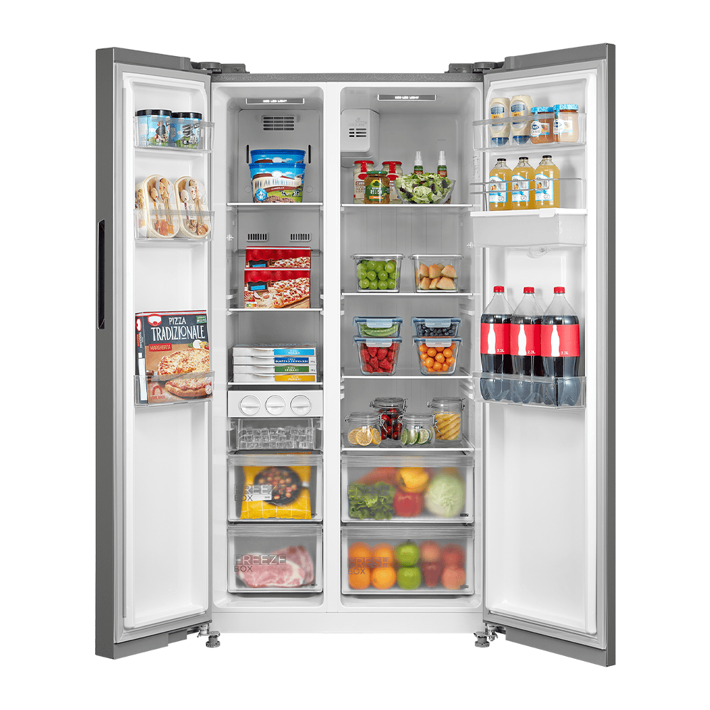 Midea HC-689WEN 513L Side by Side Refrigerator Stainless Steel - Image 4