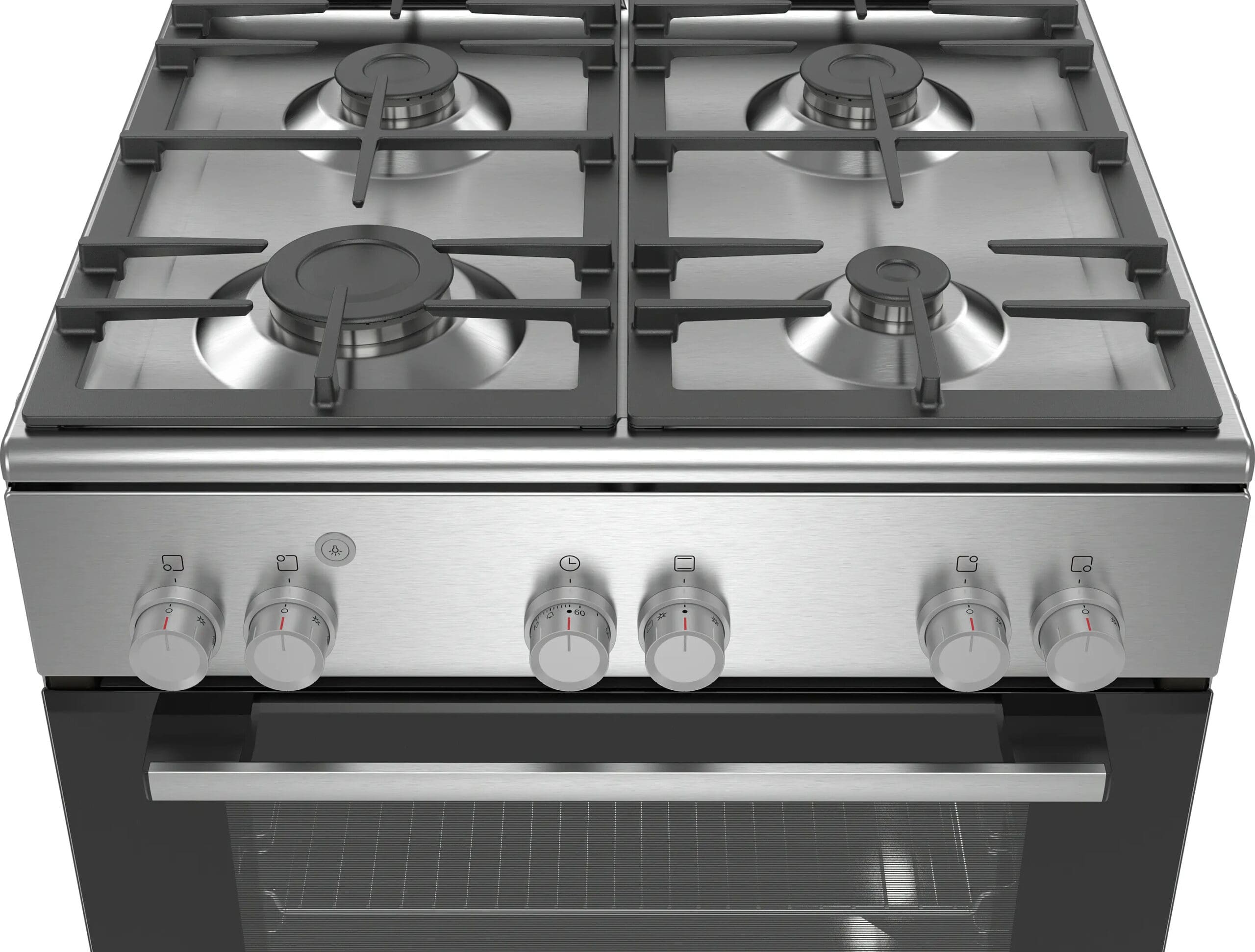 Bosch HGA120E50Z 600MM Stainless Steel 4 Burner Gas Free Standing Oven - Image 2