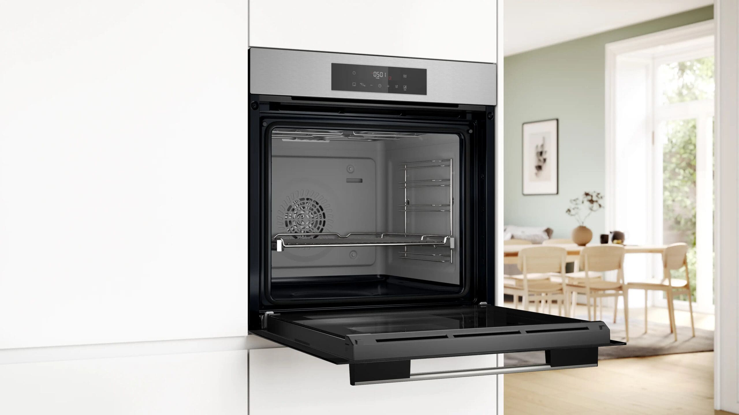 Bosch HJG852ES0Z 60cm Stainless Steel Built-In Oven - Image 2
