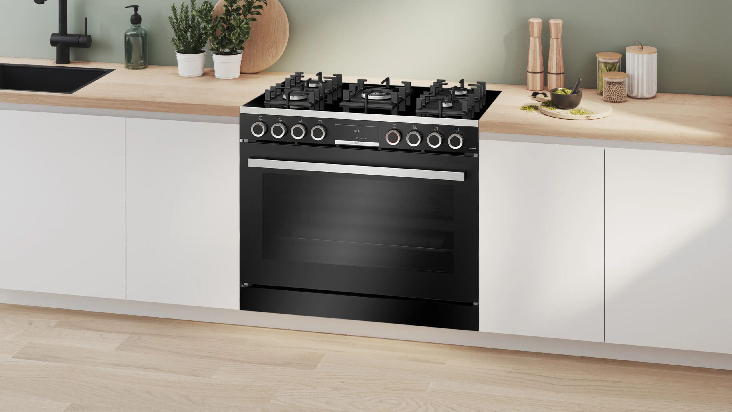 Bosch HJYGGXV60Z 90cm Series 8 Black Gas Cooker - Image 6