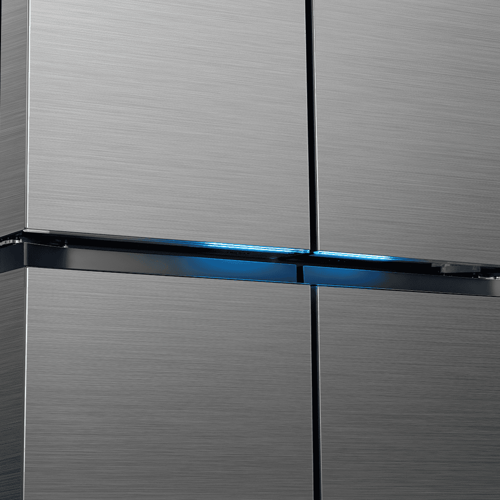 Midea HQ-902IWZM Spacemaster 641lt Four Door Refrigerator - Brushed Stainless Steel (Bru Steel) - Image 13