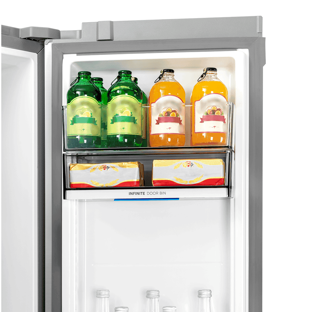 Midea HQ-902IWZM Spacemaster 641lt Four Door Refrigerator - Brushed Stainless Steel (Bru Steel) - Image 15