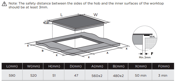 Midea MC-6F6612R245 60cm Vitro Ceramic Hob - Image 3