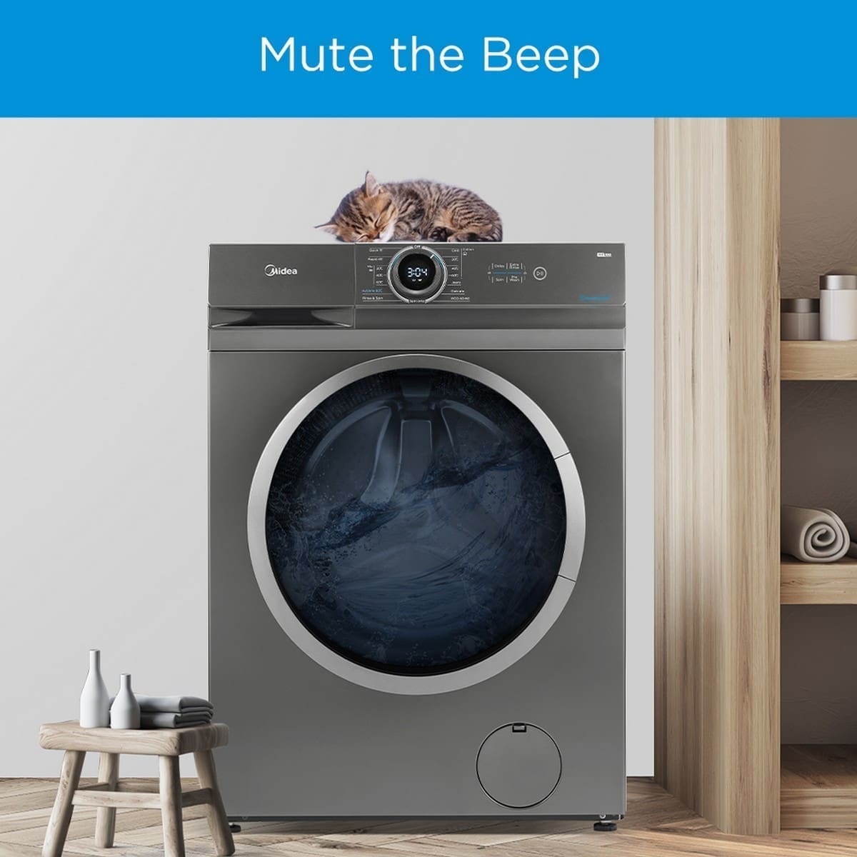 Midea MF100W60-T 6kg Front Loader Washing Machine - Image 8