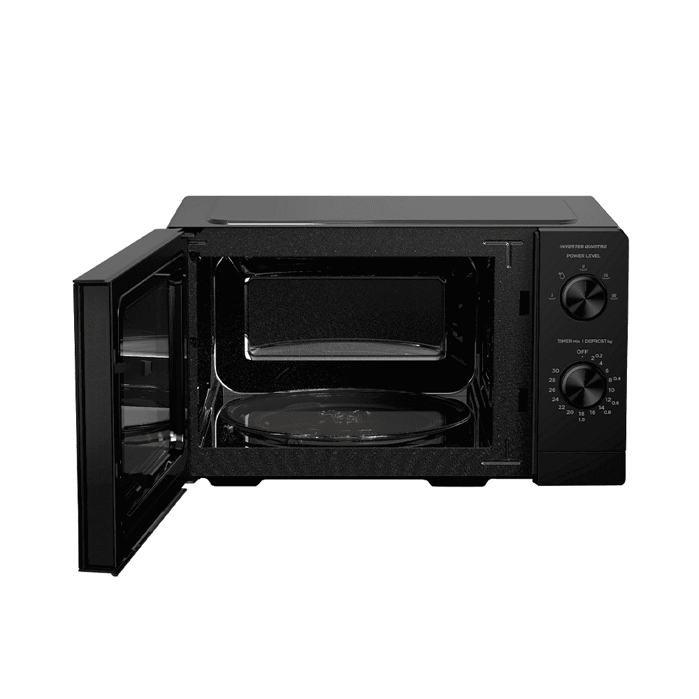 Midea MM20BLACK 20L Black Inverter Manual Microwave - Image 3