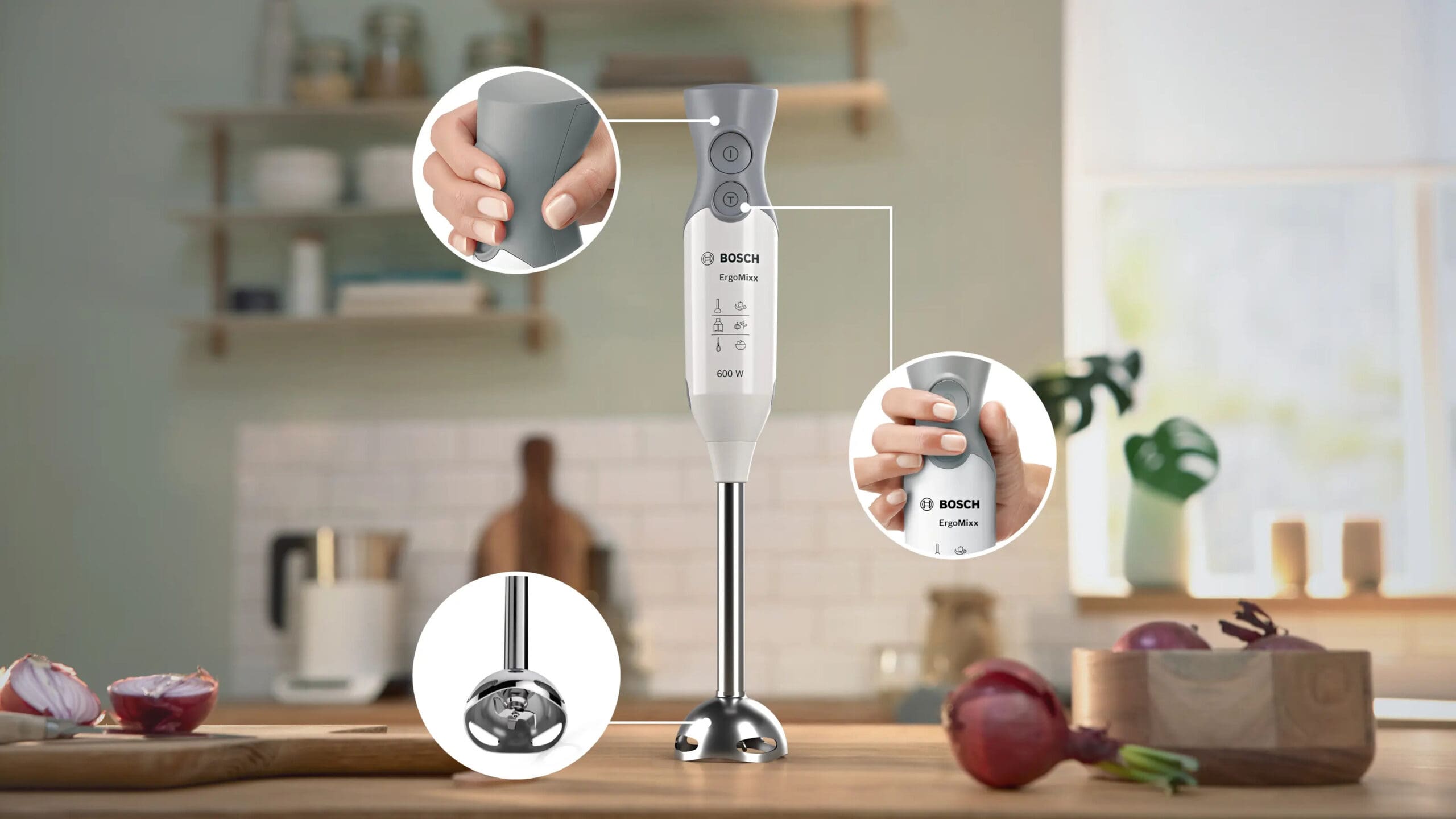 Bosch MSM66110 600W White ErgoMixx Hand Blender - Image 10