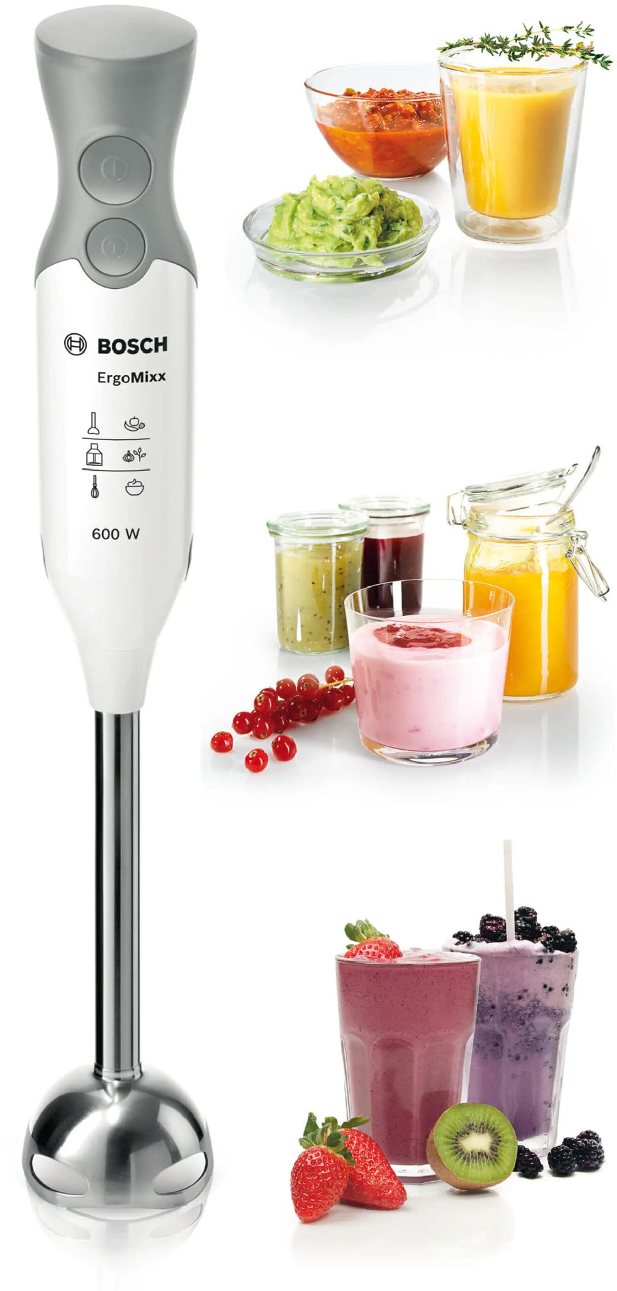 Bosch MSM66110 600W White ErgoMixx Hand Blender - Image 4