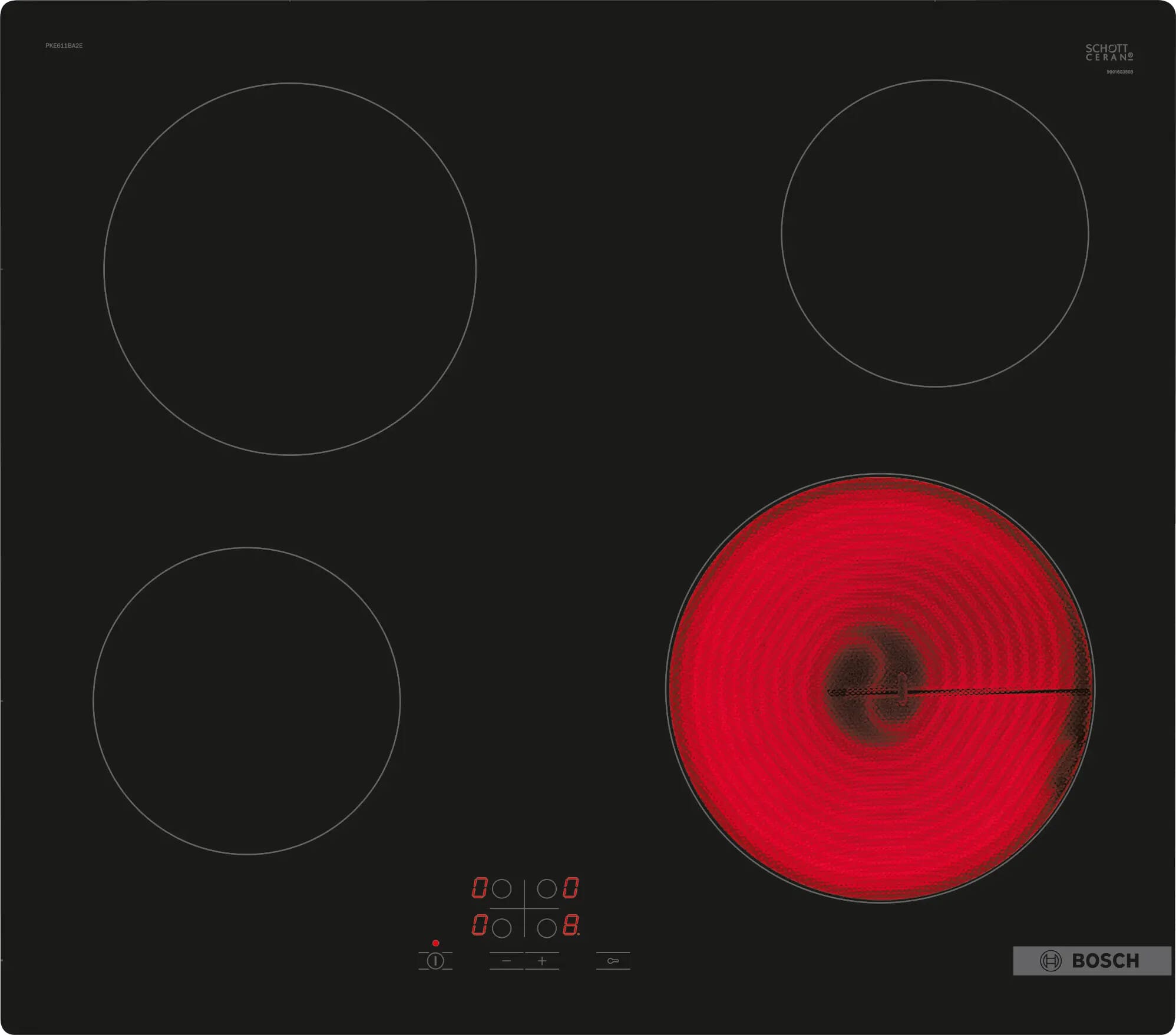 Bosch PKE611BA2E 600MM Series 4 Electric Hob