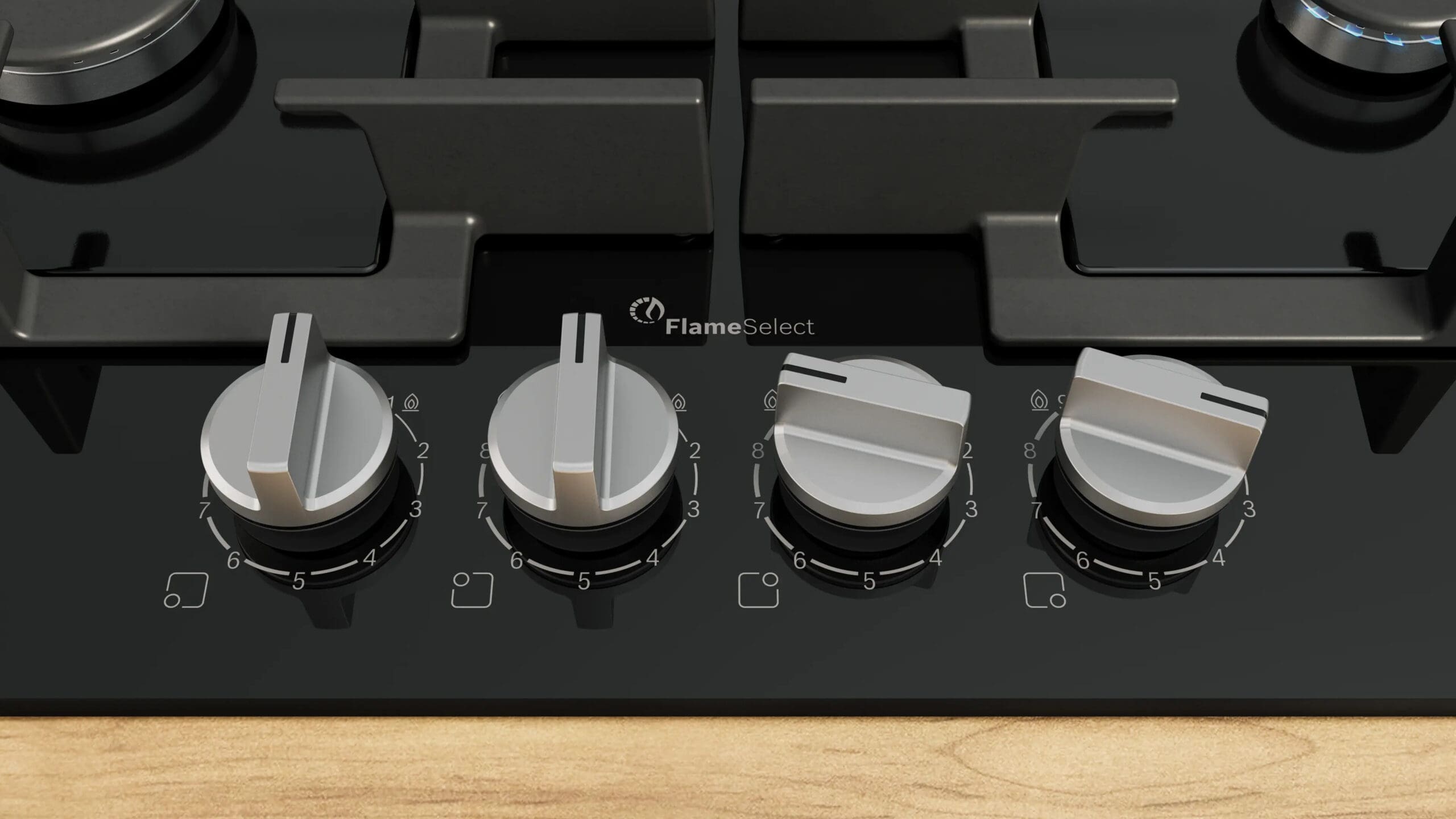 Bosch PPP6A6I40Z Series 6 Gas Hob 60 cm Tempered glass, Black - Image 2