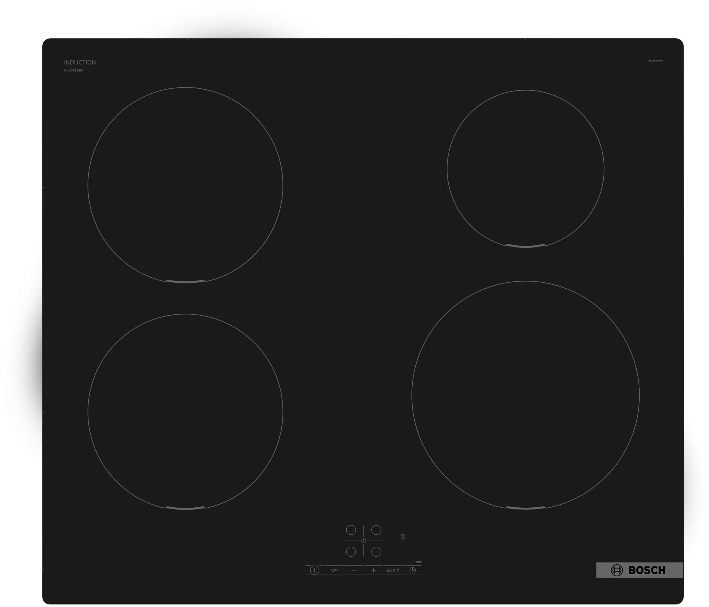 Bosch PUE611BB5E Series 4 induction hob 60 cm surface mount without frame