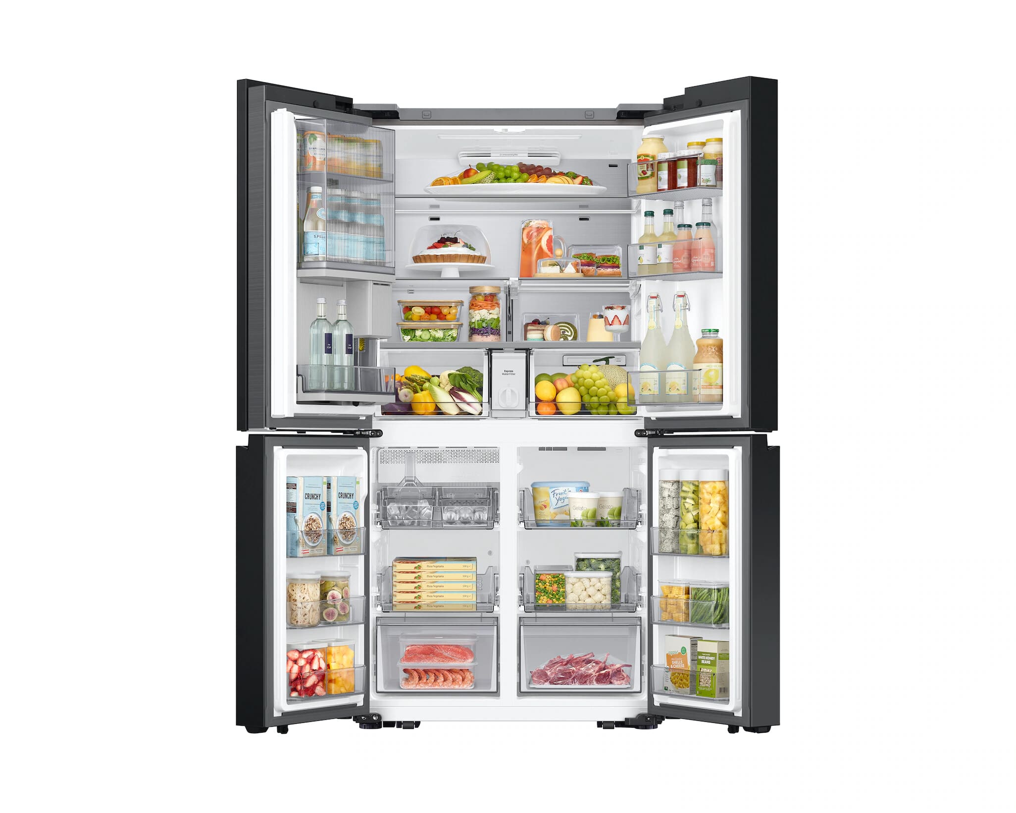 Samsung RF71DB975012FA Bespoke French Door Fridge with See-thru door, White,704L - Image 6