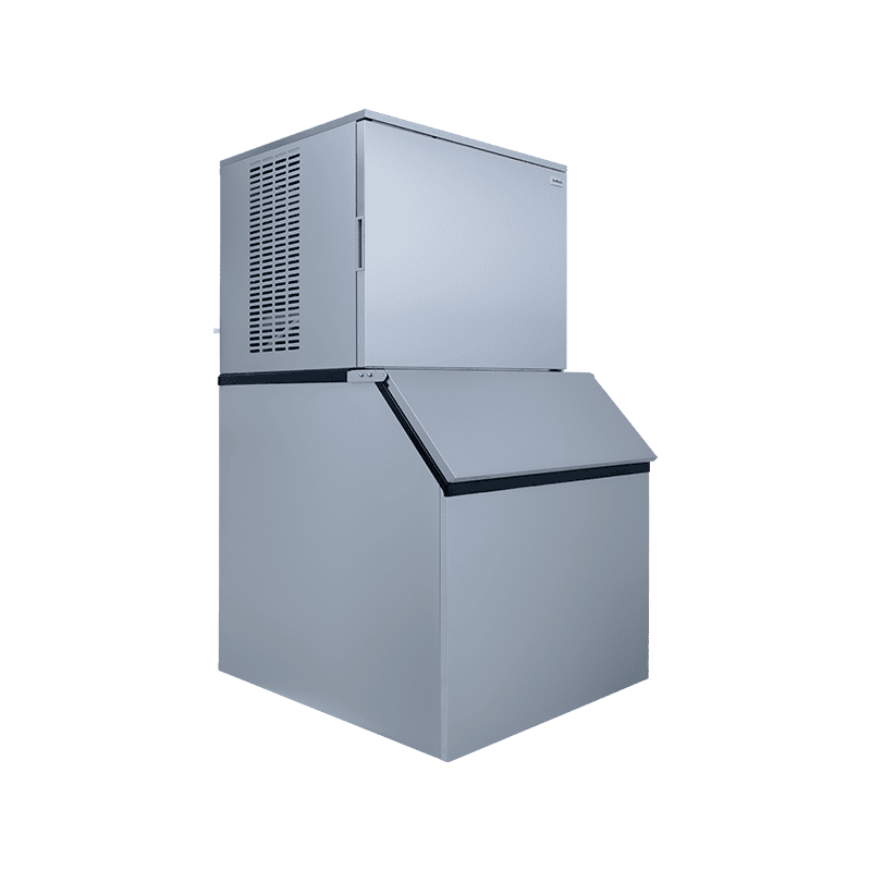 SnoMaster 250Kg/24Hr Commercial Square Block Type Ice-Maker - Stainless Steel (Including 160Kg Storage Bin)