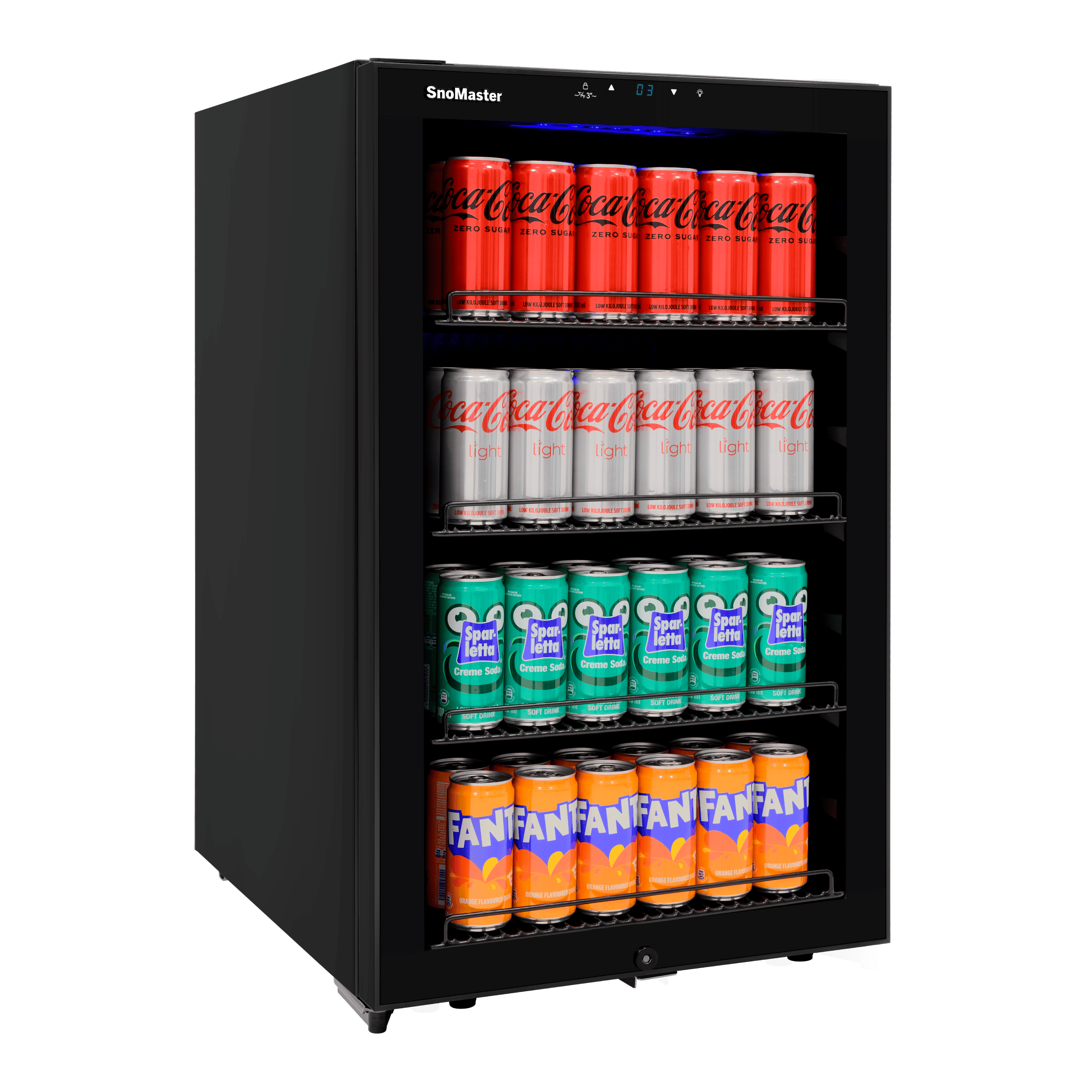SnoMaster 120L Under-Counter Beverage Cooler - Black - Image 2