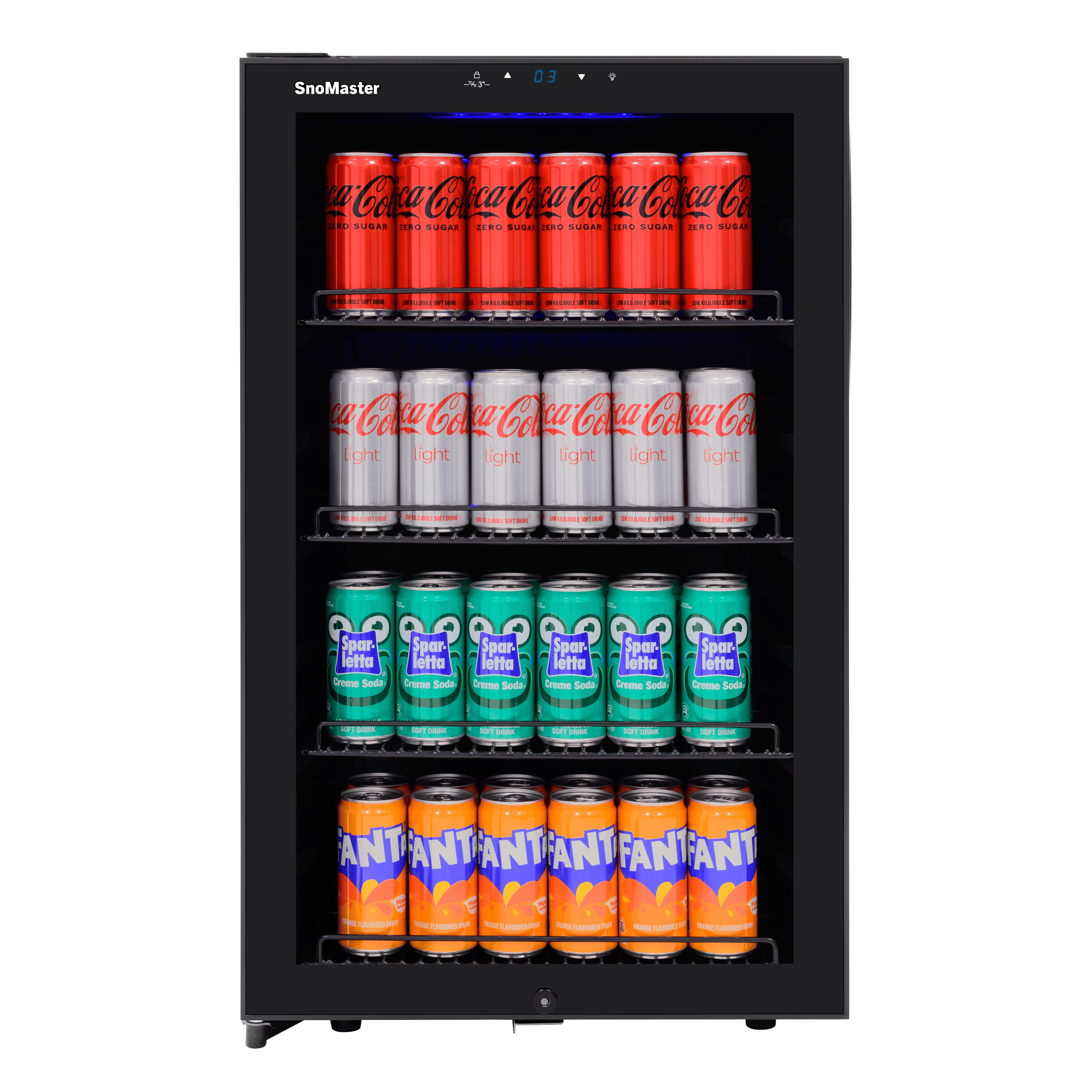 SnoMaster 120L Under-Counter Beverage Cooler - Black - Image 3