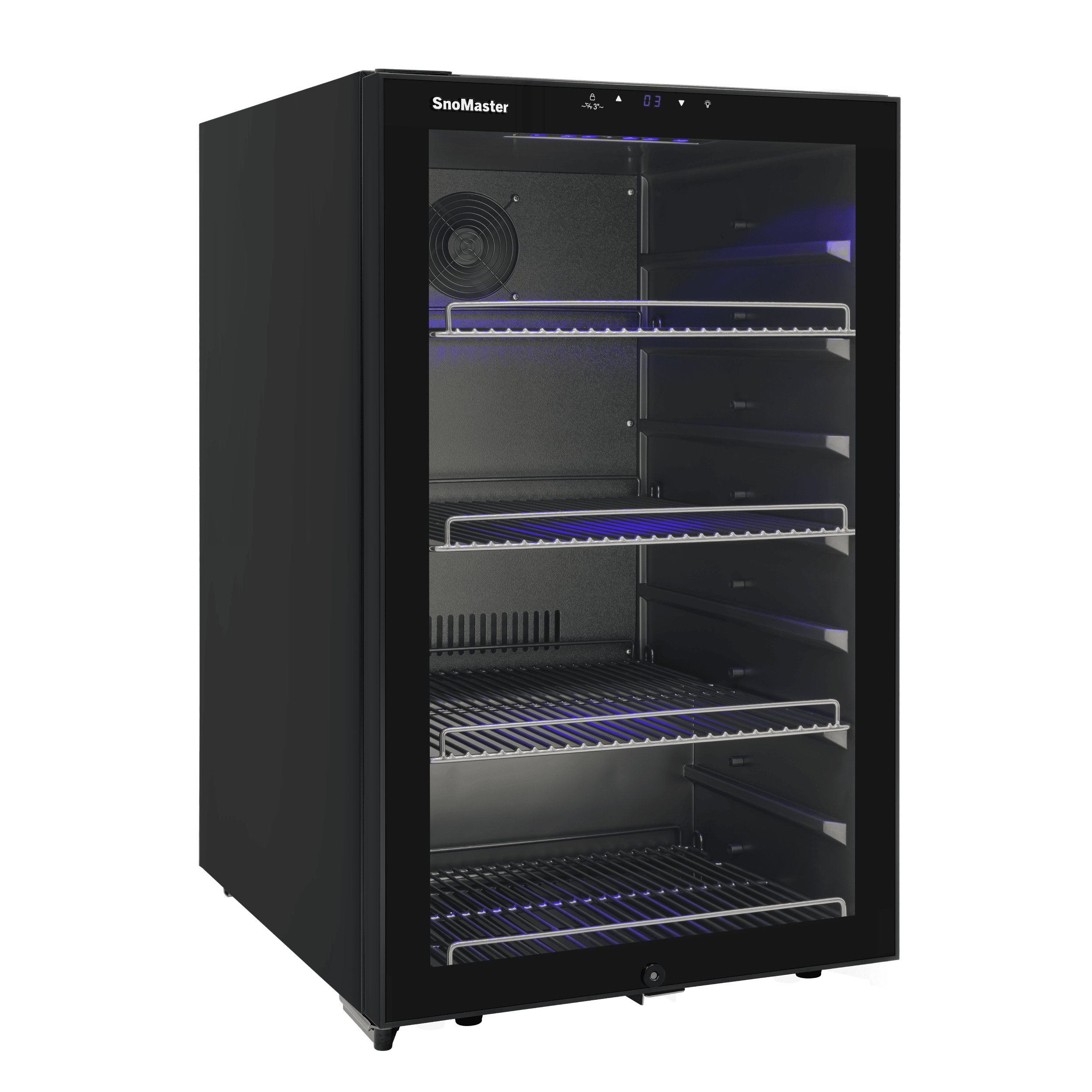 SnoMaster 120L Under-Counter Beverage Cooler - Black