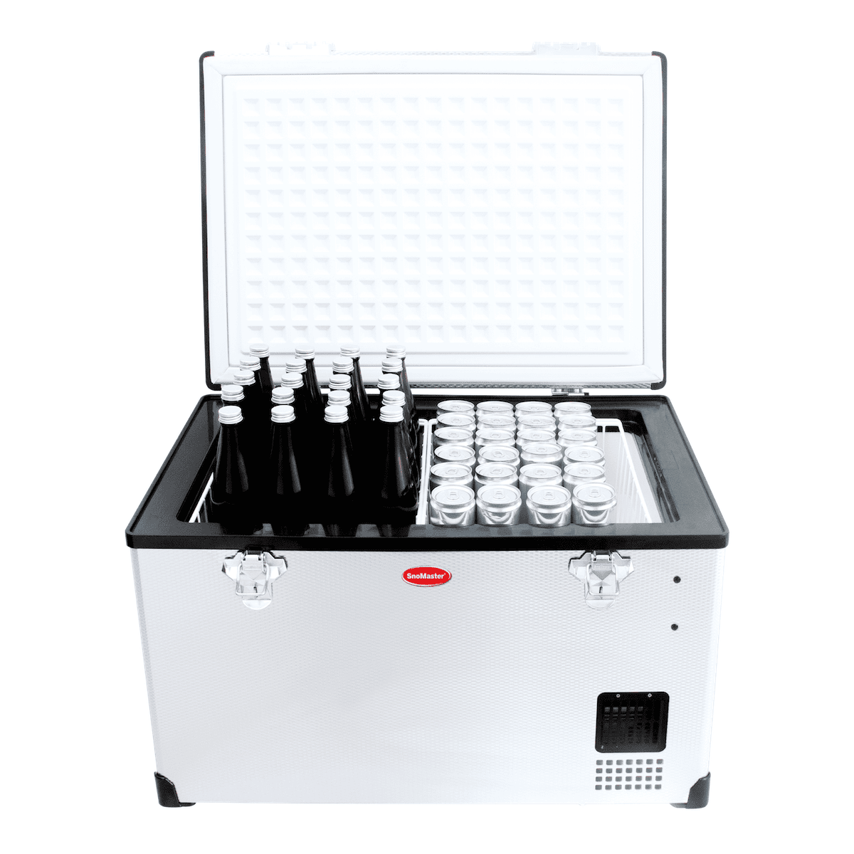 SnoMaster 65L Low Profile Single Compartment Mobile Fridge & Freezer AC/DC - Stainless Steel - Image 2