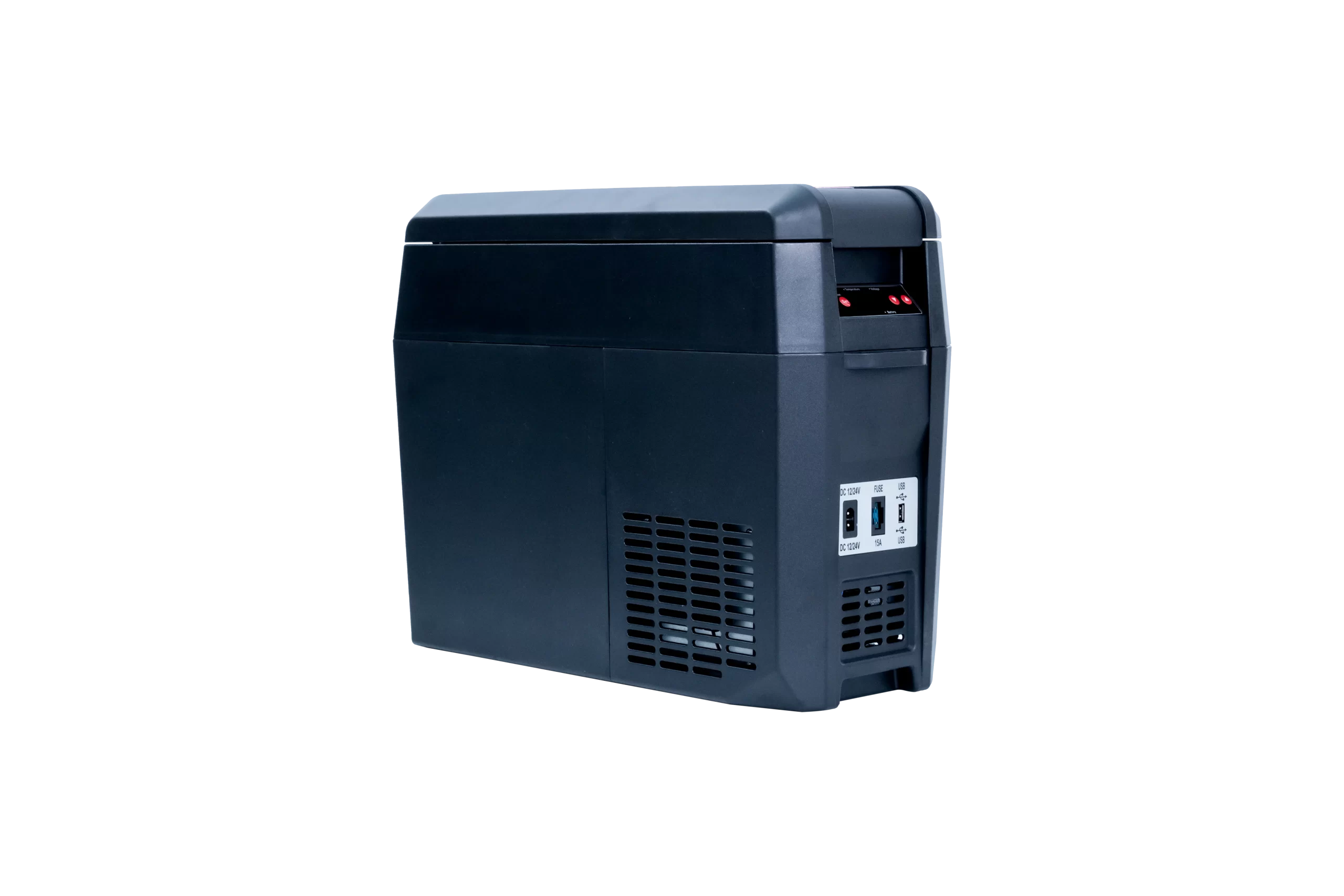 SnoMaster 12L Plastic Mobile Fridge & Freezer DC - Black - Image 2