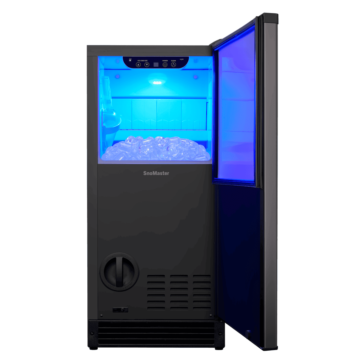 SnoMaster 30Kg/24Hr Plumbed-In Bullet Type Ice-Maker - Black