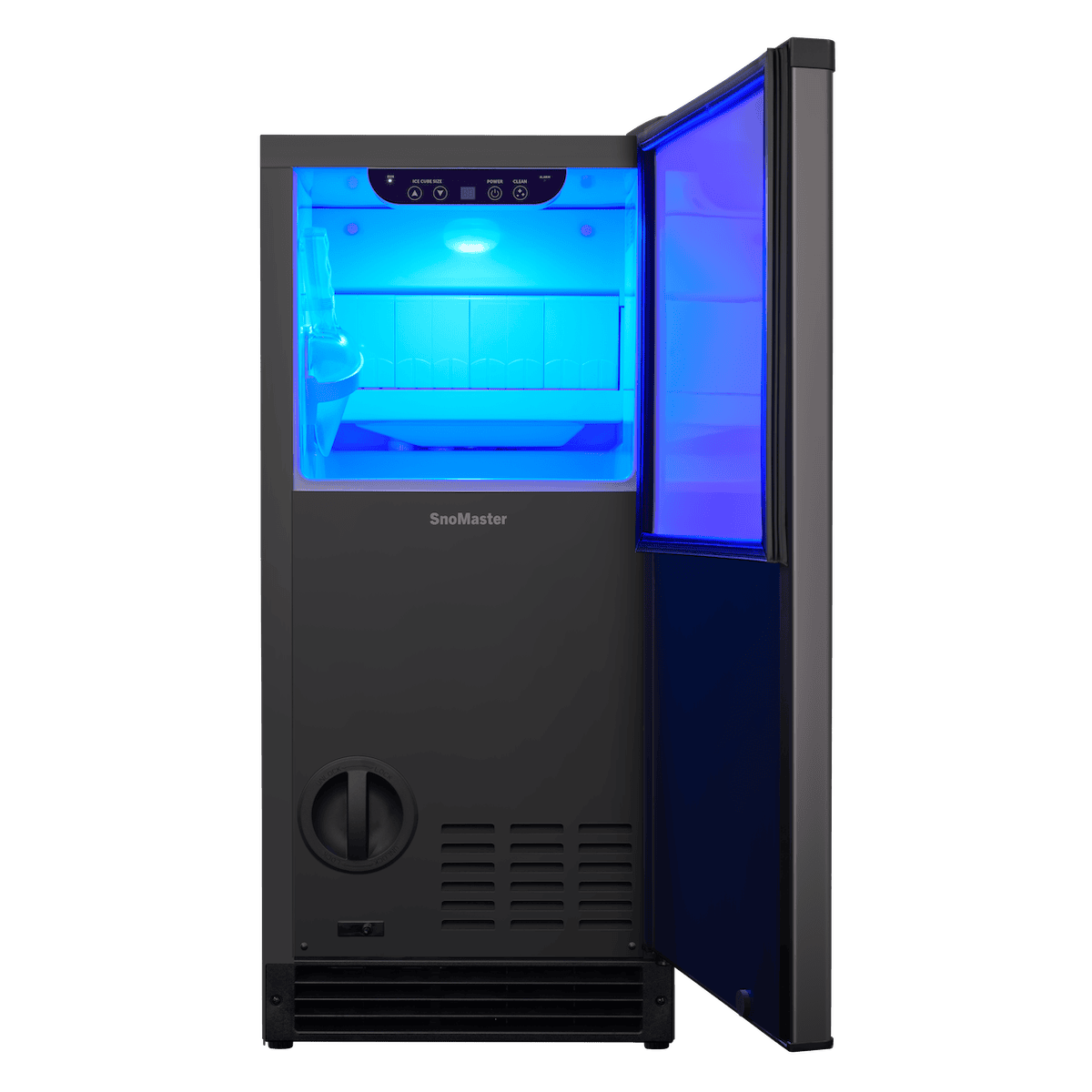 SnoMaster 30Kg/24Hr Plumbed-In Bullet Type Ice-Maker - Black - Image 2