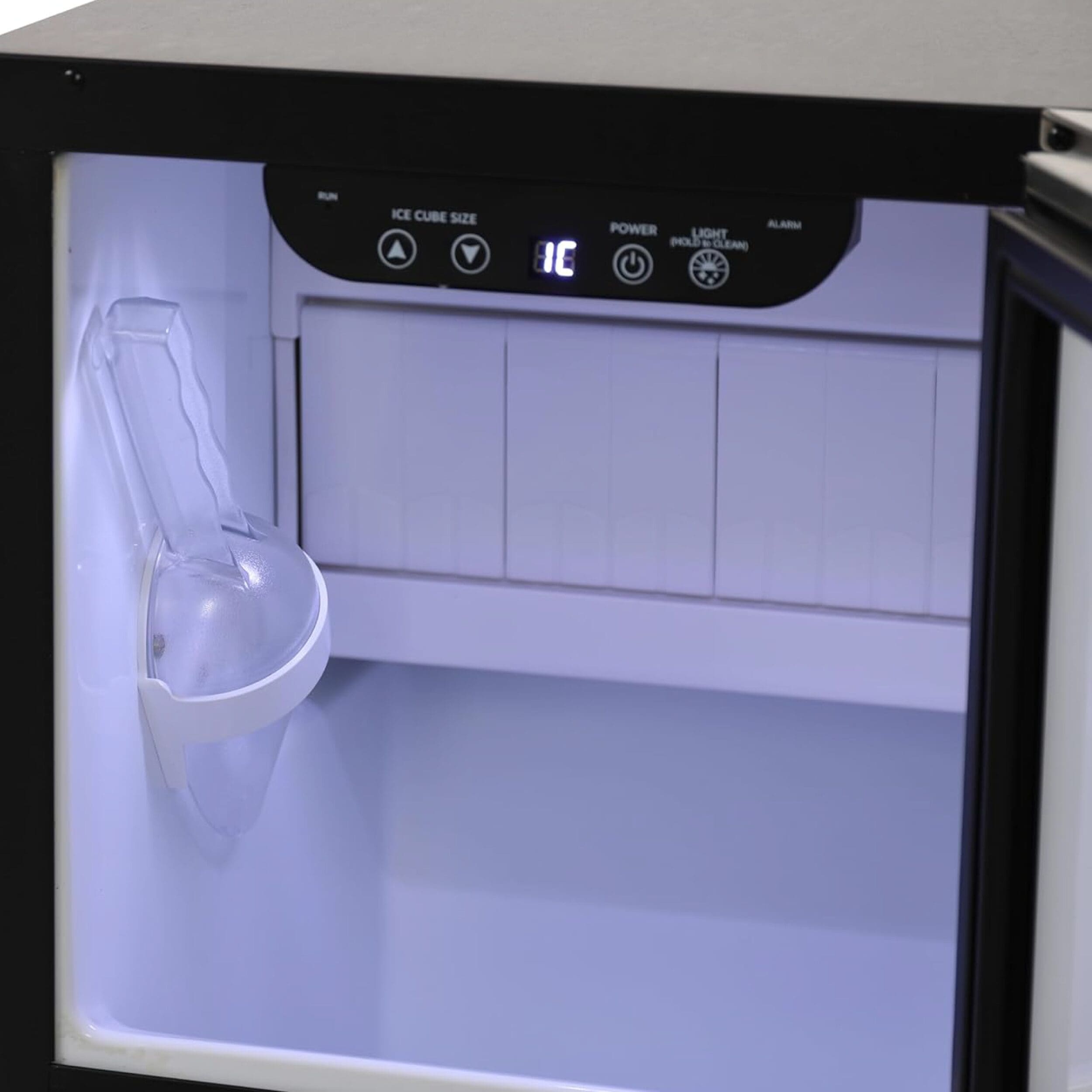 SnoMaster 30Kg/24Hr Plumbed-In Bullet Type Ice-Maker - Black - Image 8