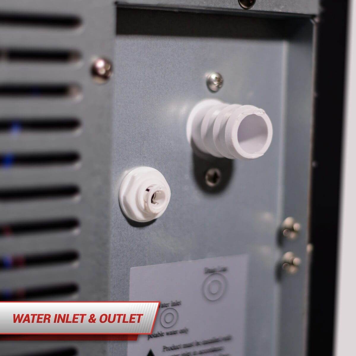 SnoMaster 30Kg/24Hr Plumbed-In Bullet Type Ice-Maker - Black - Image 9
