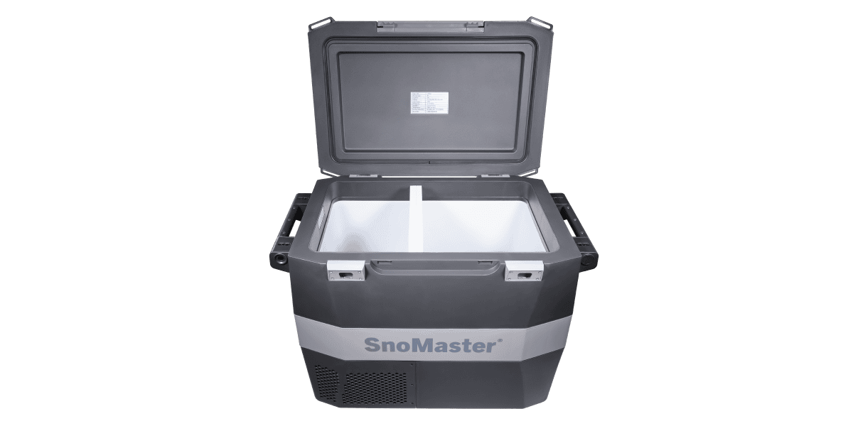 SnoMaster 54L Plastic Mobile Fridge & Freezer DC With 220V Power Adapter - Grey - Image 2