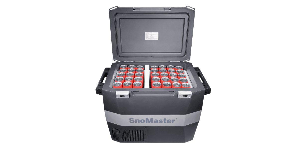 SnoMaster 54L Plastic Mobile Fridge & Freezer DC With 220V Power Adapter - Grey - Image 3