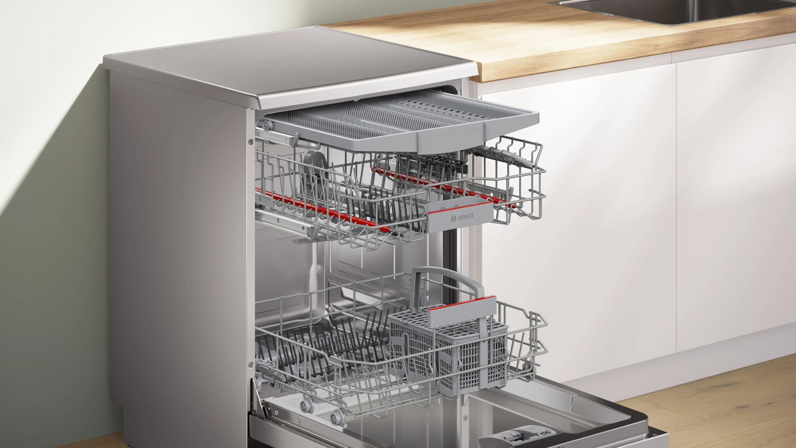 Bosch SMS6HMI04Z Serie 6 13 Place Silver Inox Home Connect Dishwasher - Image 6